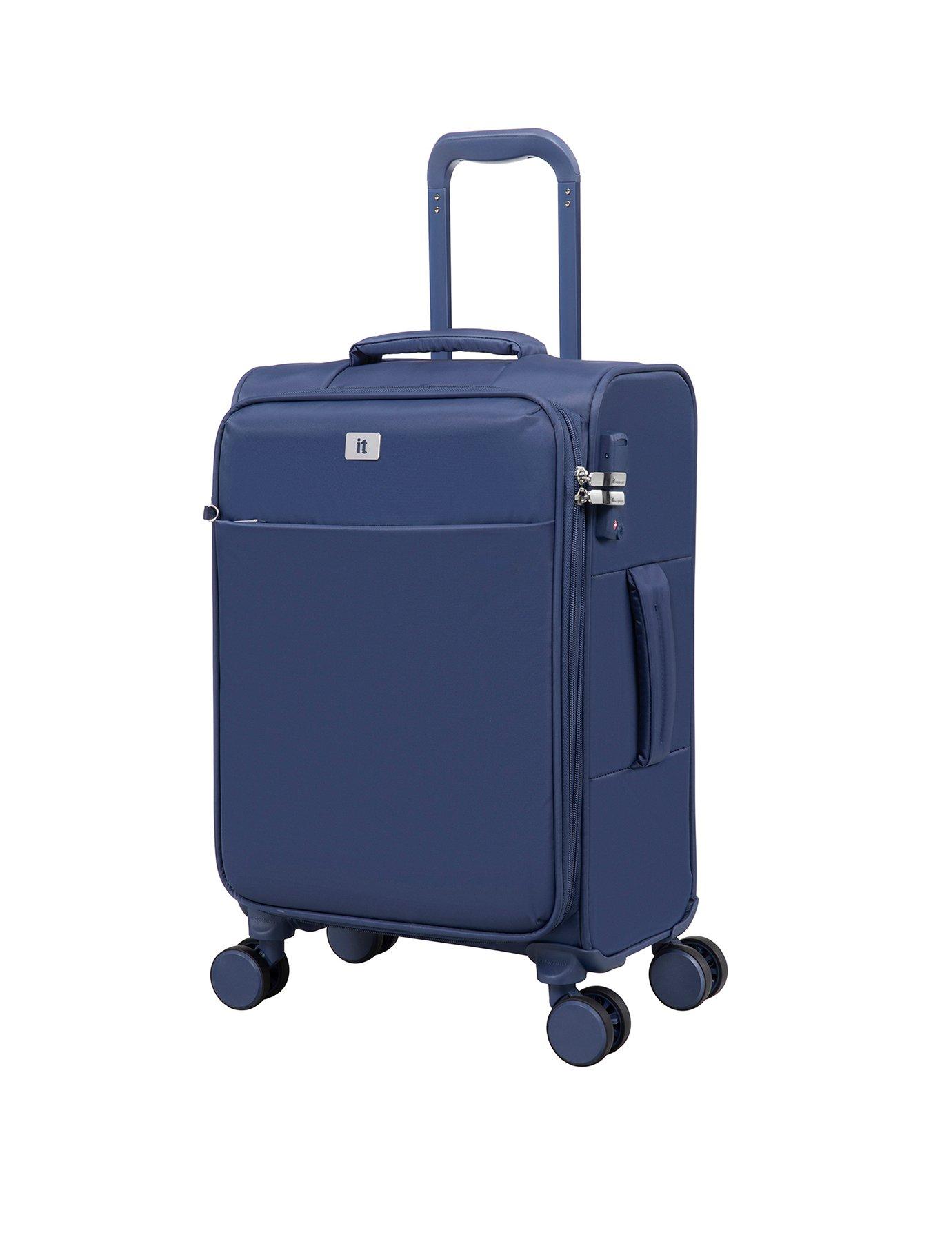 undefined IT Luggage Lustrous Luxe Night Blue Cabin Suitcase
