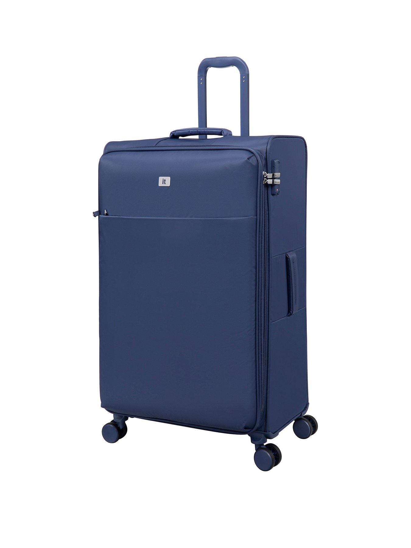 undefined IT Luggage Lustrous Luxe Night Blue Large Suitcase