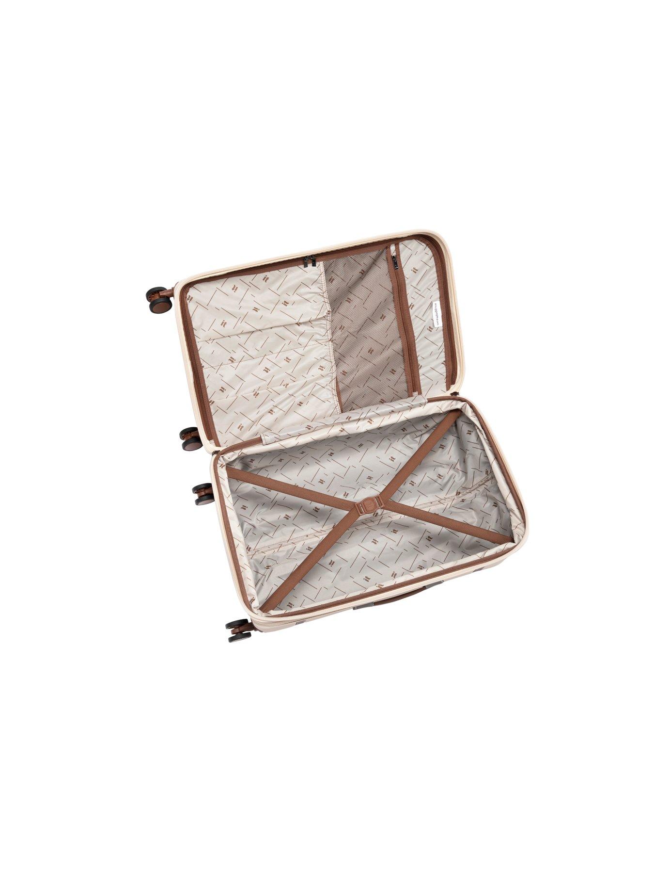 Image 7 of 7 of it Luggage Extravagant Cream 3pc Suitcase Set