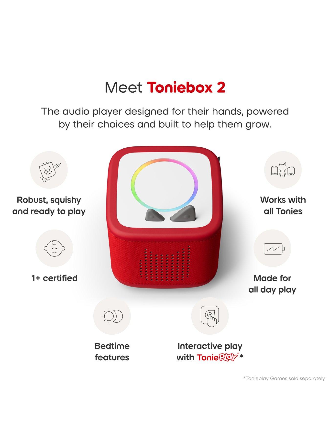 Image 4 of 8 of Tonies Toniebox 2 Sunset Red Starter Set Creative Tonie Rubie