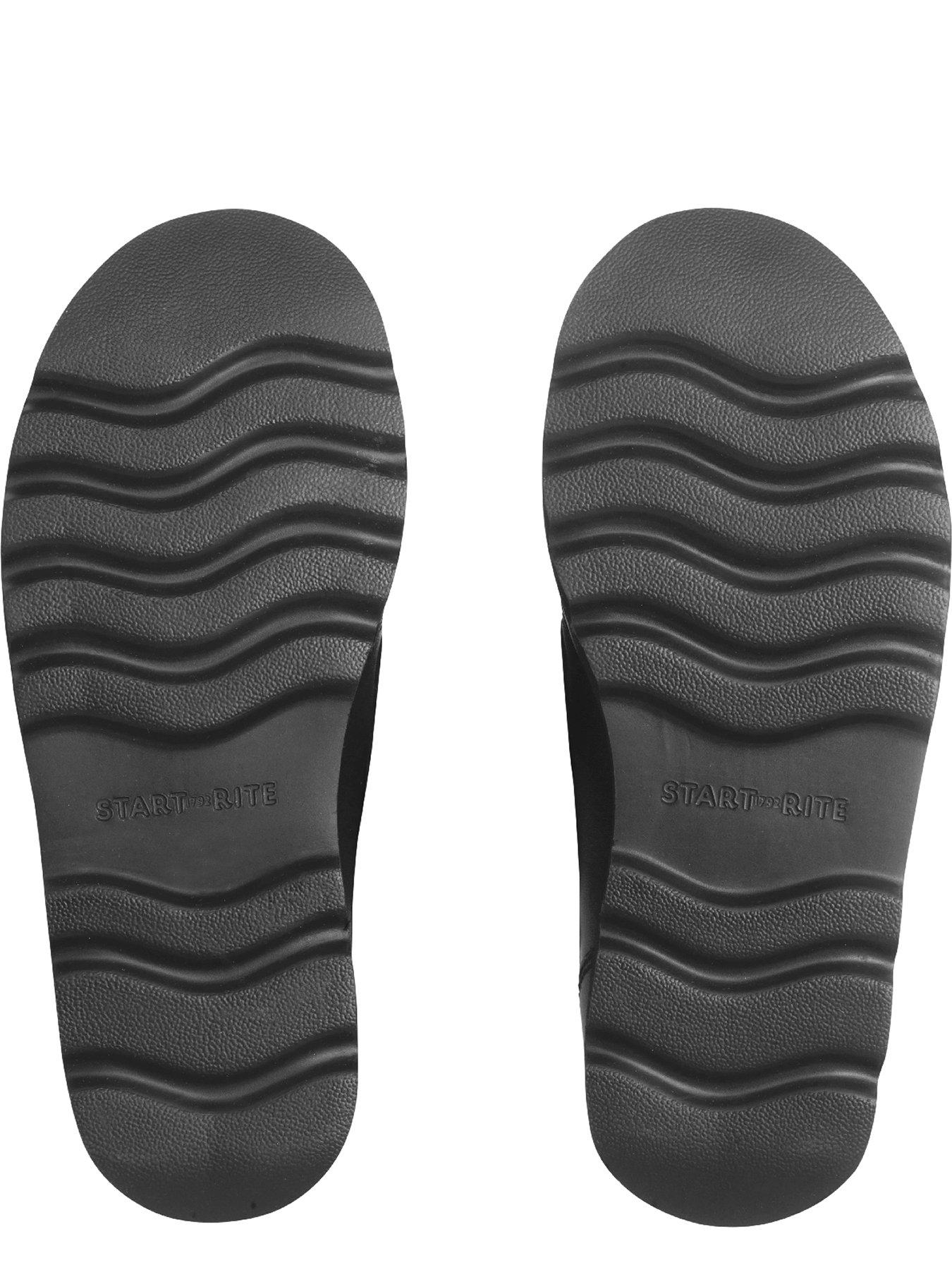 Start-rite Parker Boys Black Leather Double Rip Tape Smart Rip Tape ...