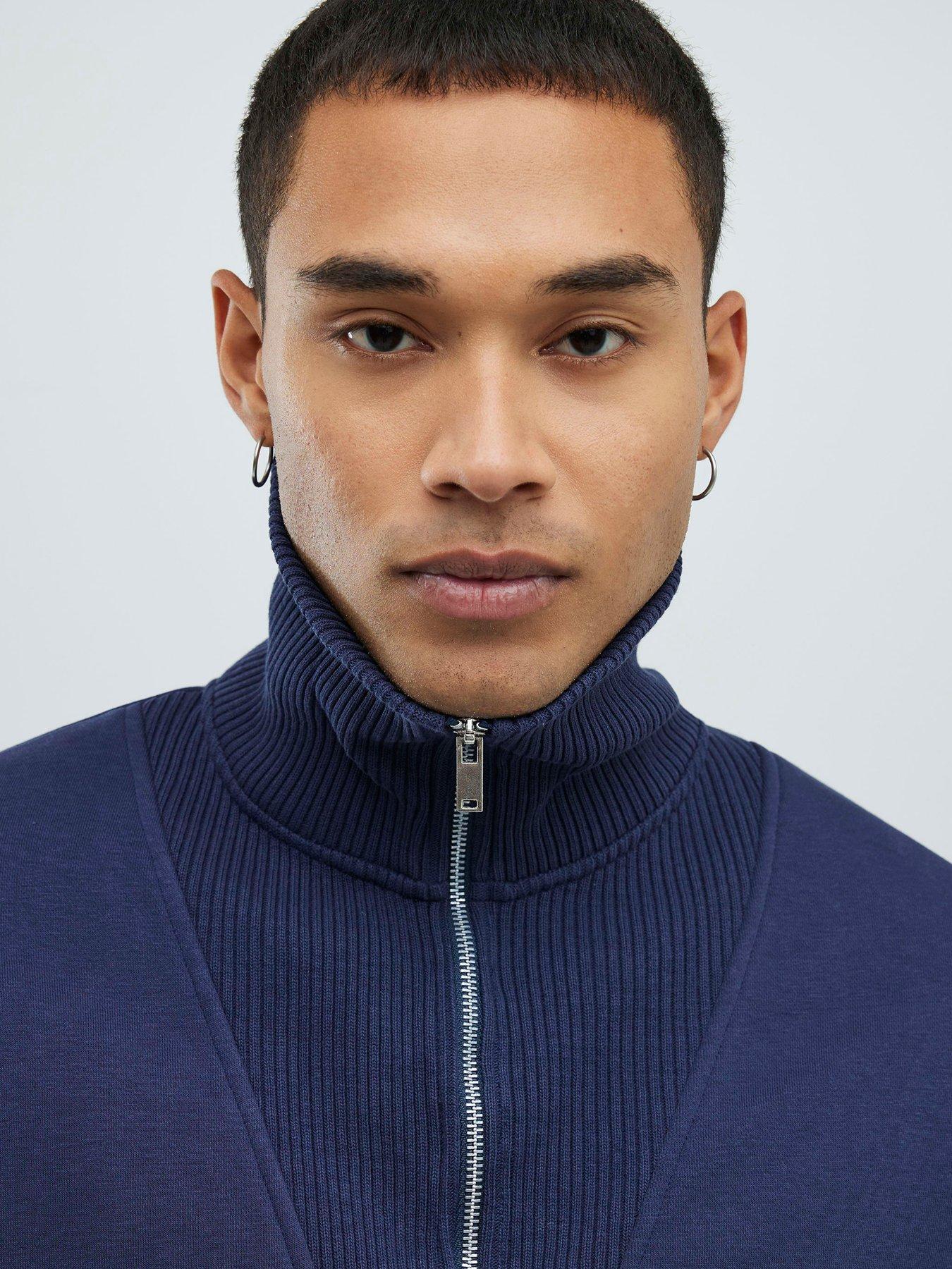 Sweat Homme River Island Violet - Taille XL - Coton Doux - Très Bon état
