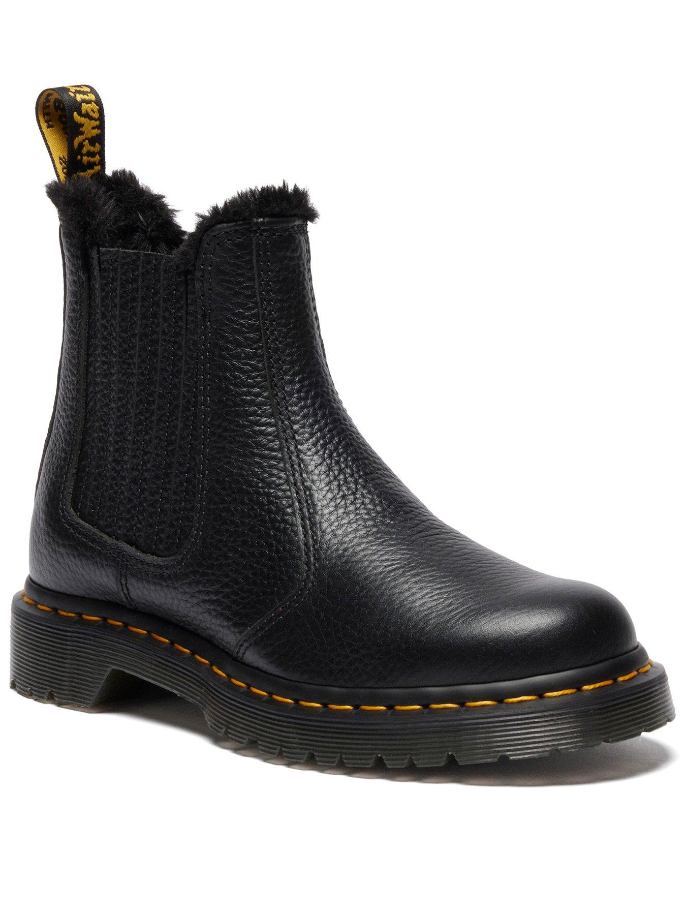 Dr Martens 2976 Leonore II Chelsea Boot Milled Nappa Black Very