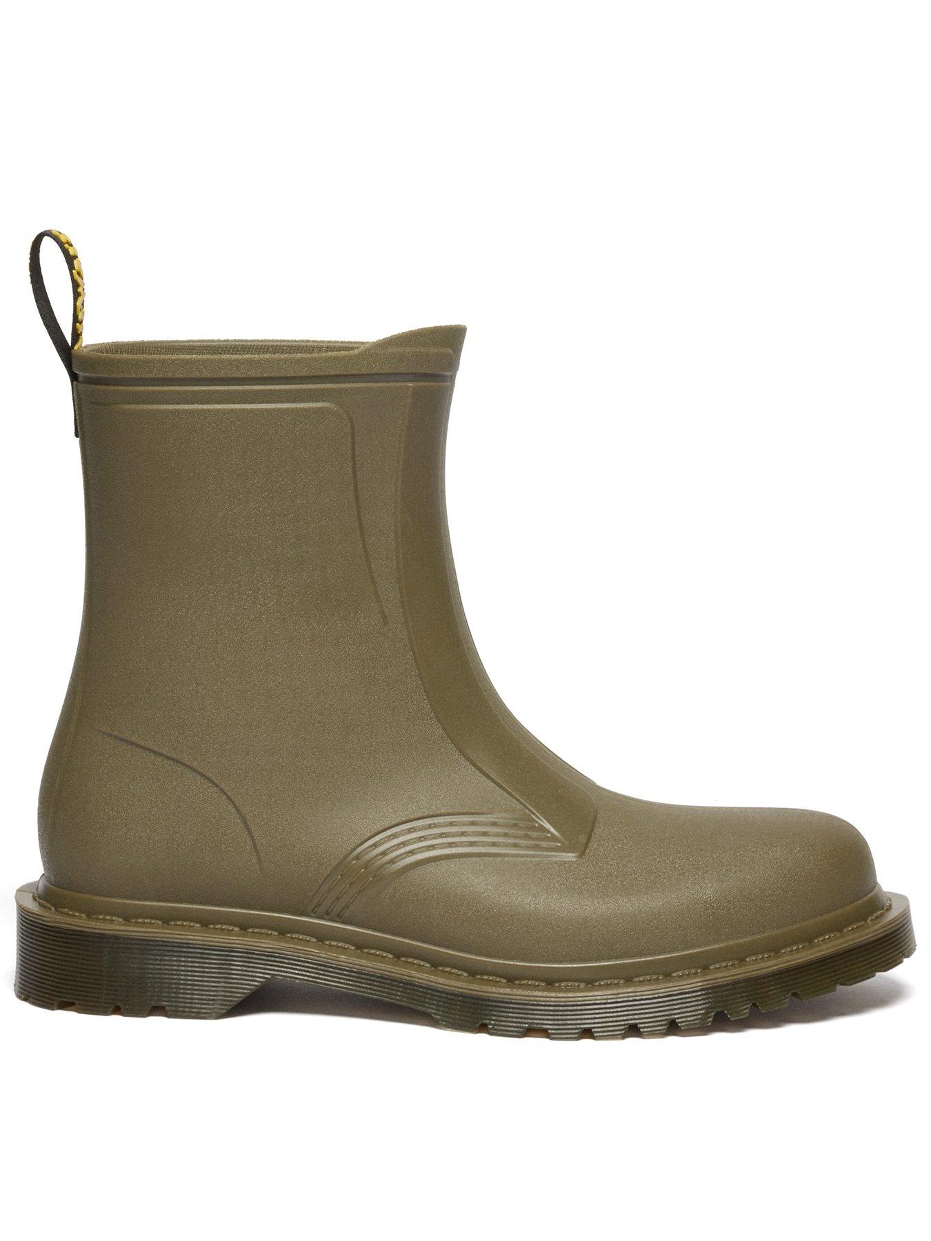 Dr Martens 1460 Rain Boot, Green, Size 8, Women