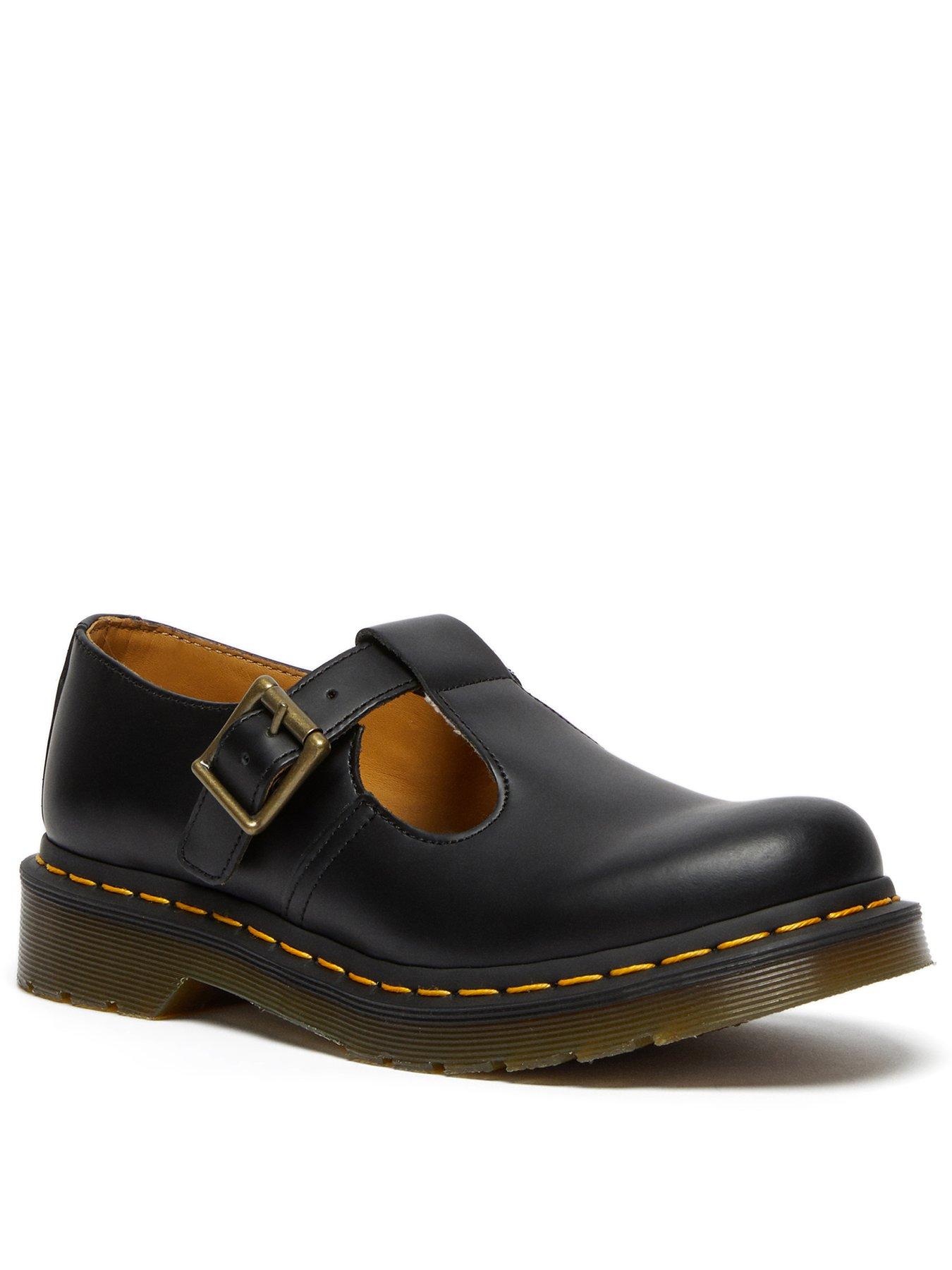 Image 2 of 7 of Dr Martens Polley T-Bar Shoe Smooth - Black