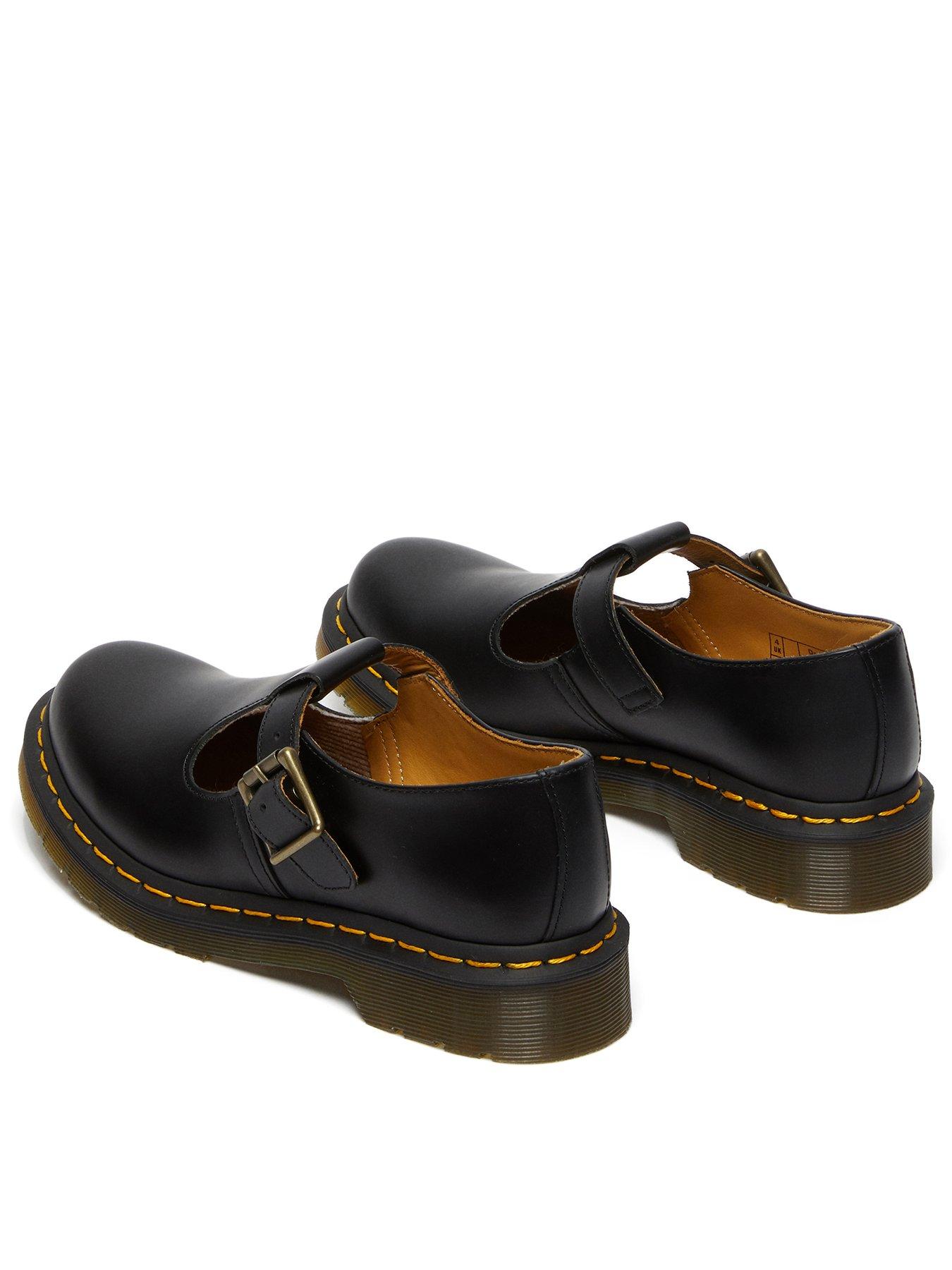 Image 3 of 7 of Dr Martens Polley T-Bar Shoe Smooth - Black