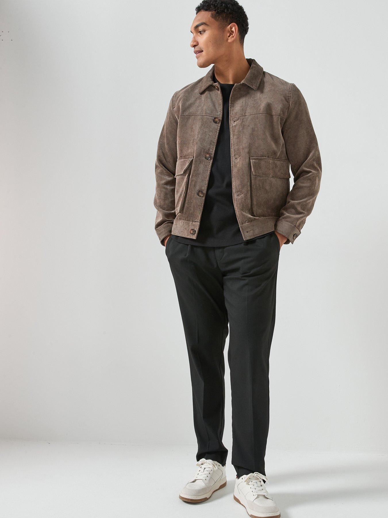 Image 3 of 5 of ONLY & SONS Lance Cord Jacket - Brown