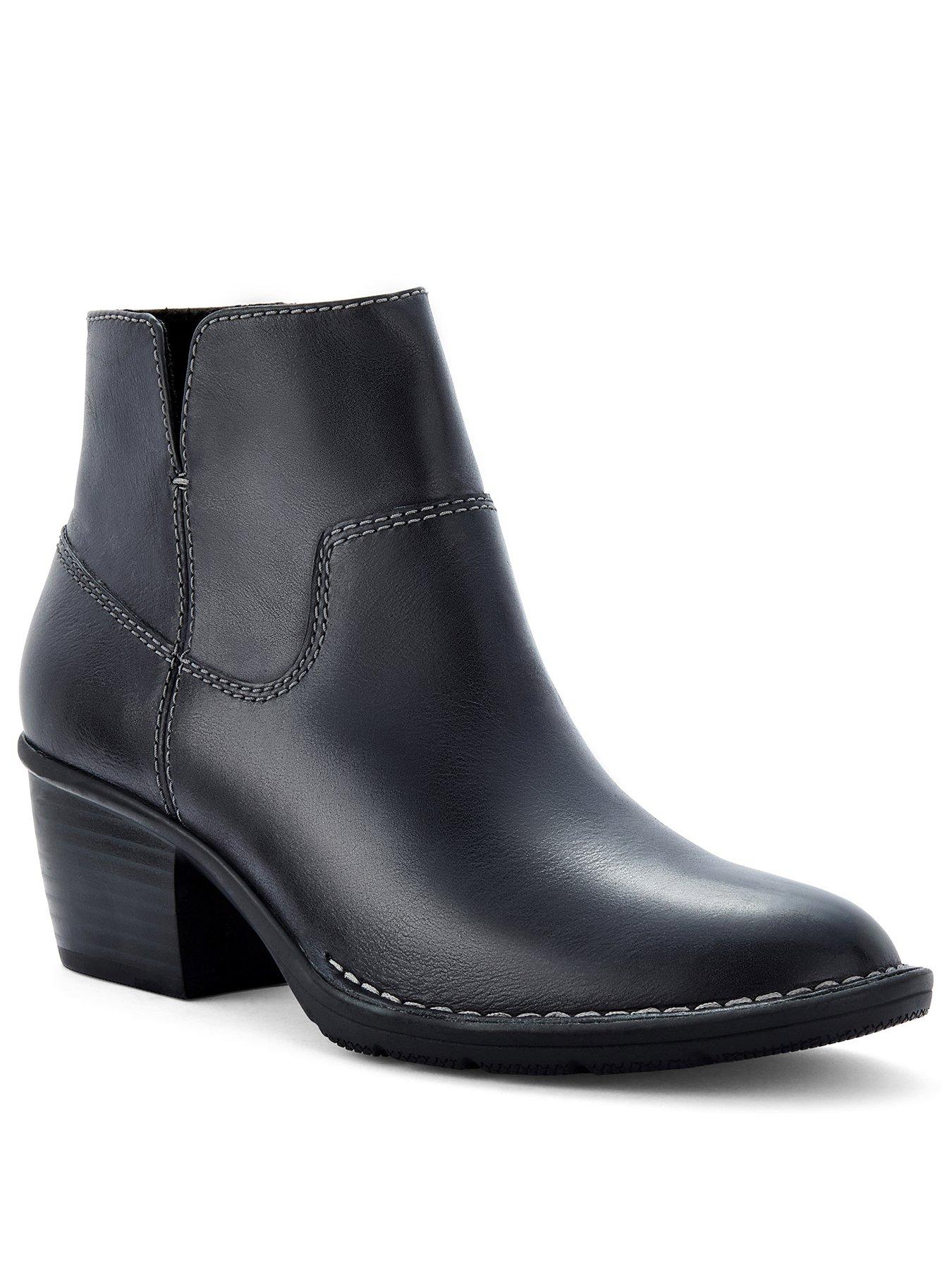 Clarks Wide Fit Kastela Top Boots Black Very