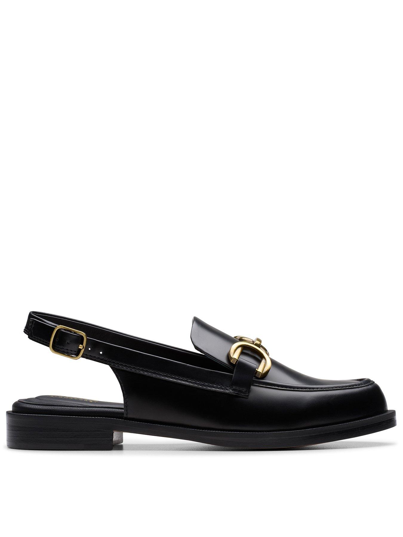 undefined Straven Sling Leather Loafers - Black