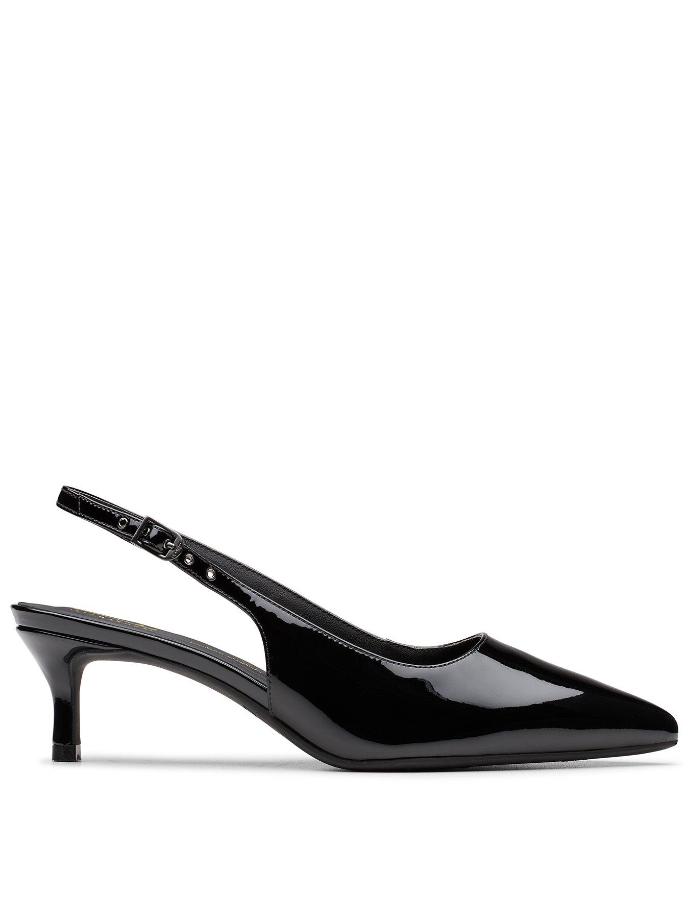undefined Zarey Sling Patent Shoes - Black