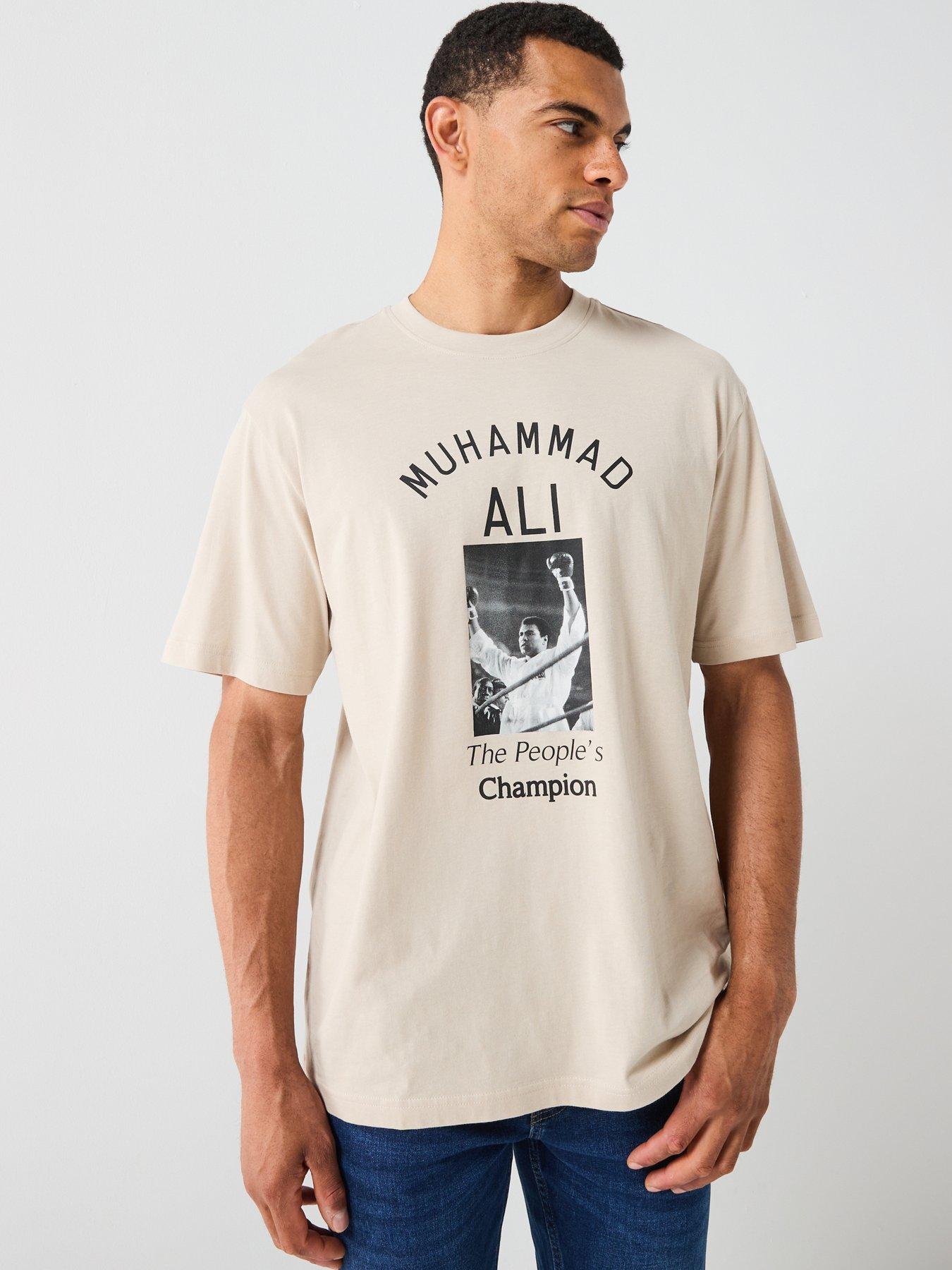ONLY & SONS Muhammad Ali Graphic Short Sleeve T-Shirt - Beige