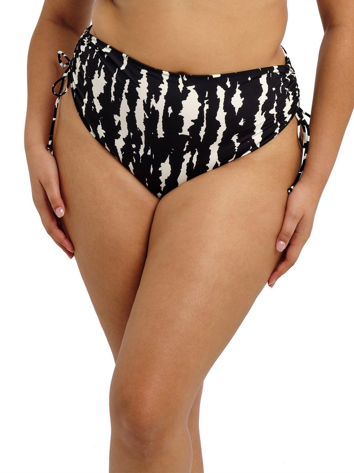 Elomi Echo Shell Adjustable Bikini Briefs - Black Print
