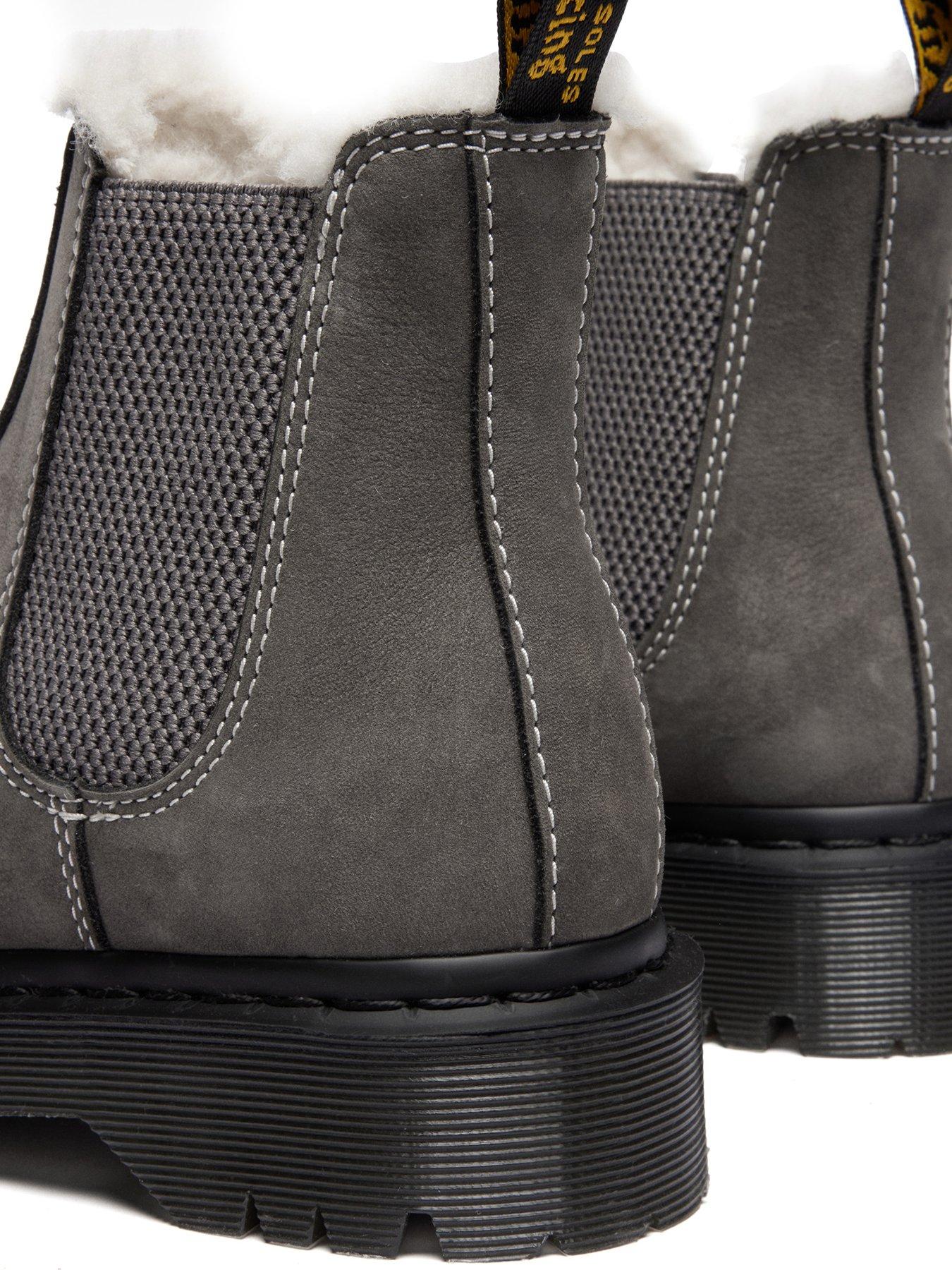 Dr Martens 2976 Bex Fl Chelsea Boot Gunmetal Milled Nubuck Boots