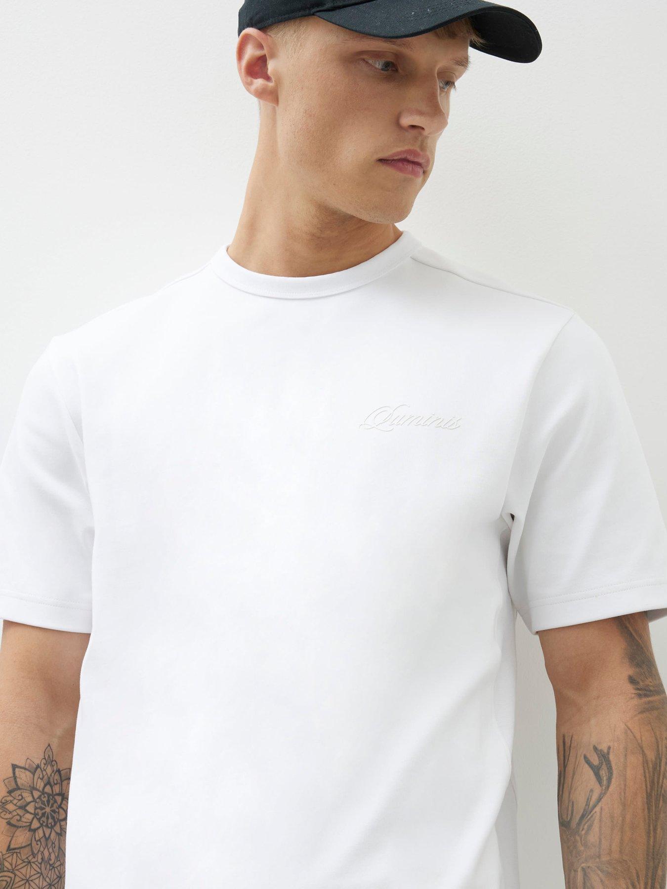 T-shirt Blanc River Island Iconic Pour Homme - Taille S, Col Rond - Occasion Très Bon état