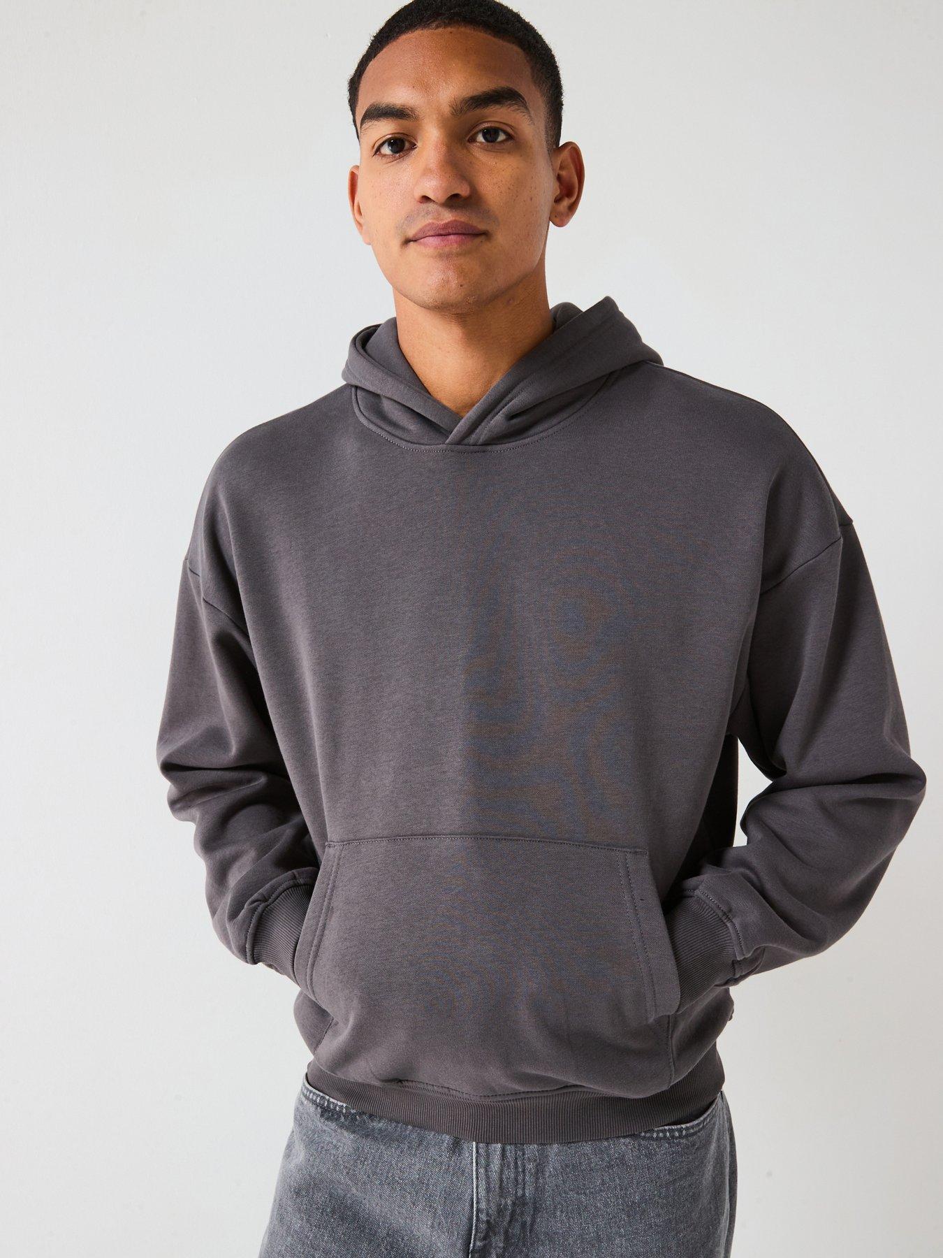 ONLY & SONS Turner Relaxed Fit Overhead Hoodie - Grey
