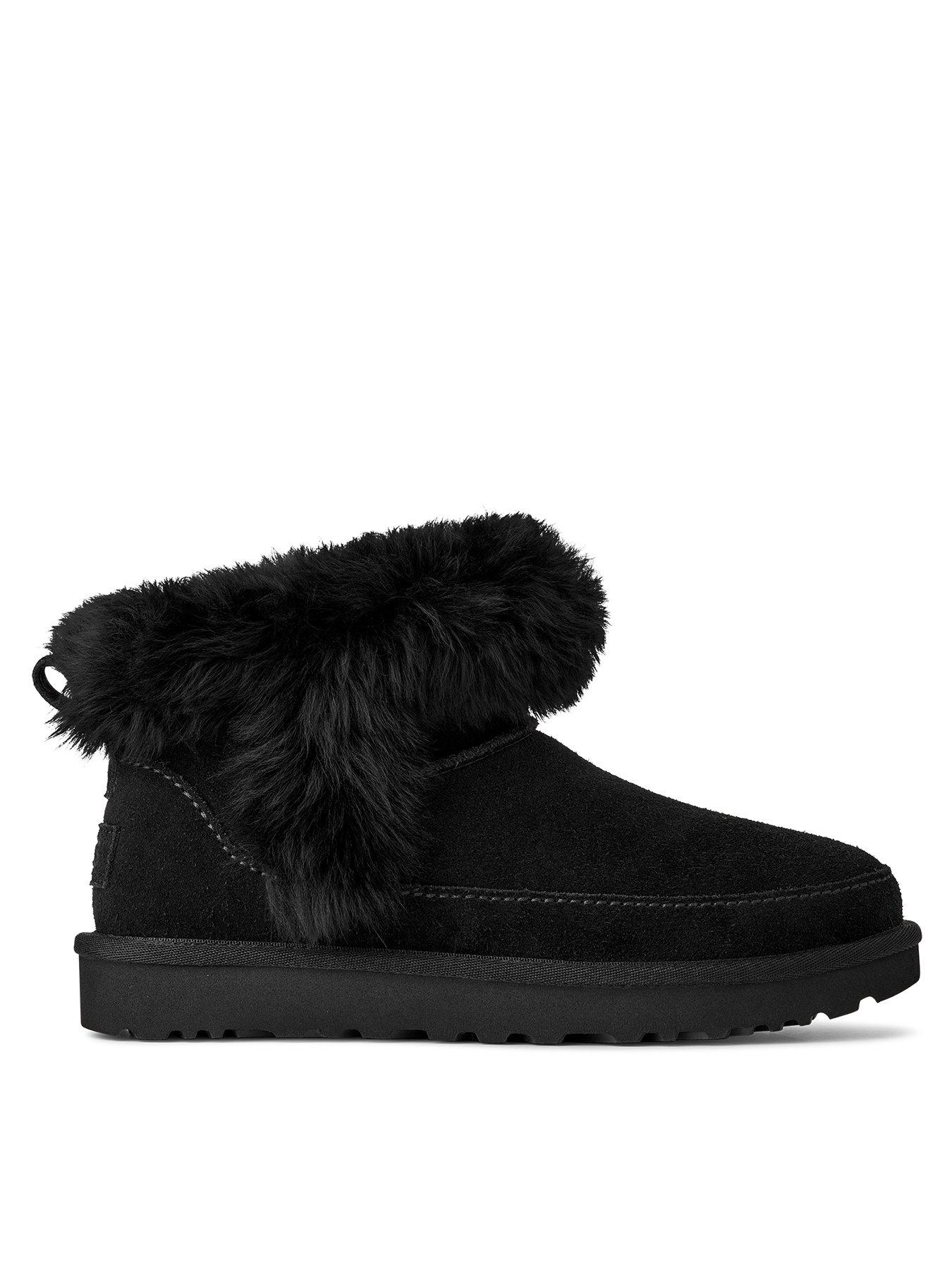 UGG Classic Ultra Mini Chalet Boots Black Very