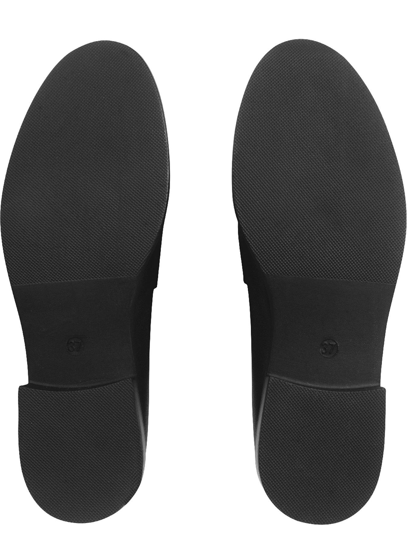 Start-rite Milan Girls Angry Angels Black Leather Slip On Loafer School ...