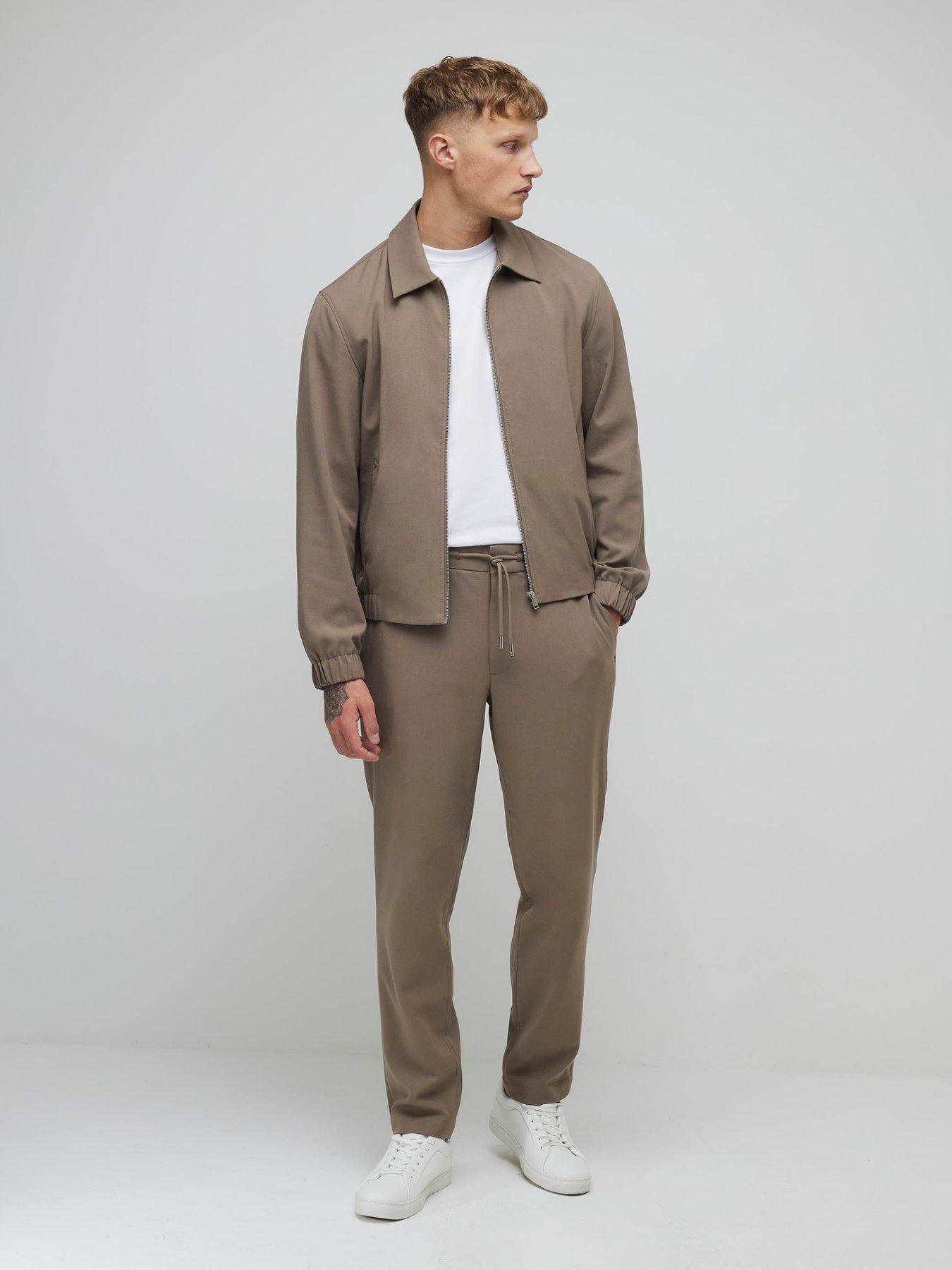 River Island Smart Joggers - Beige