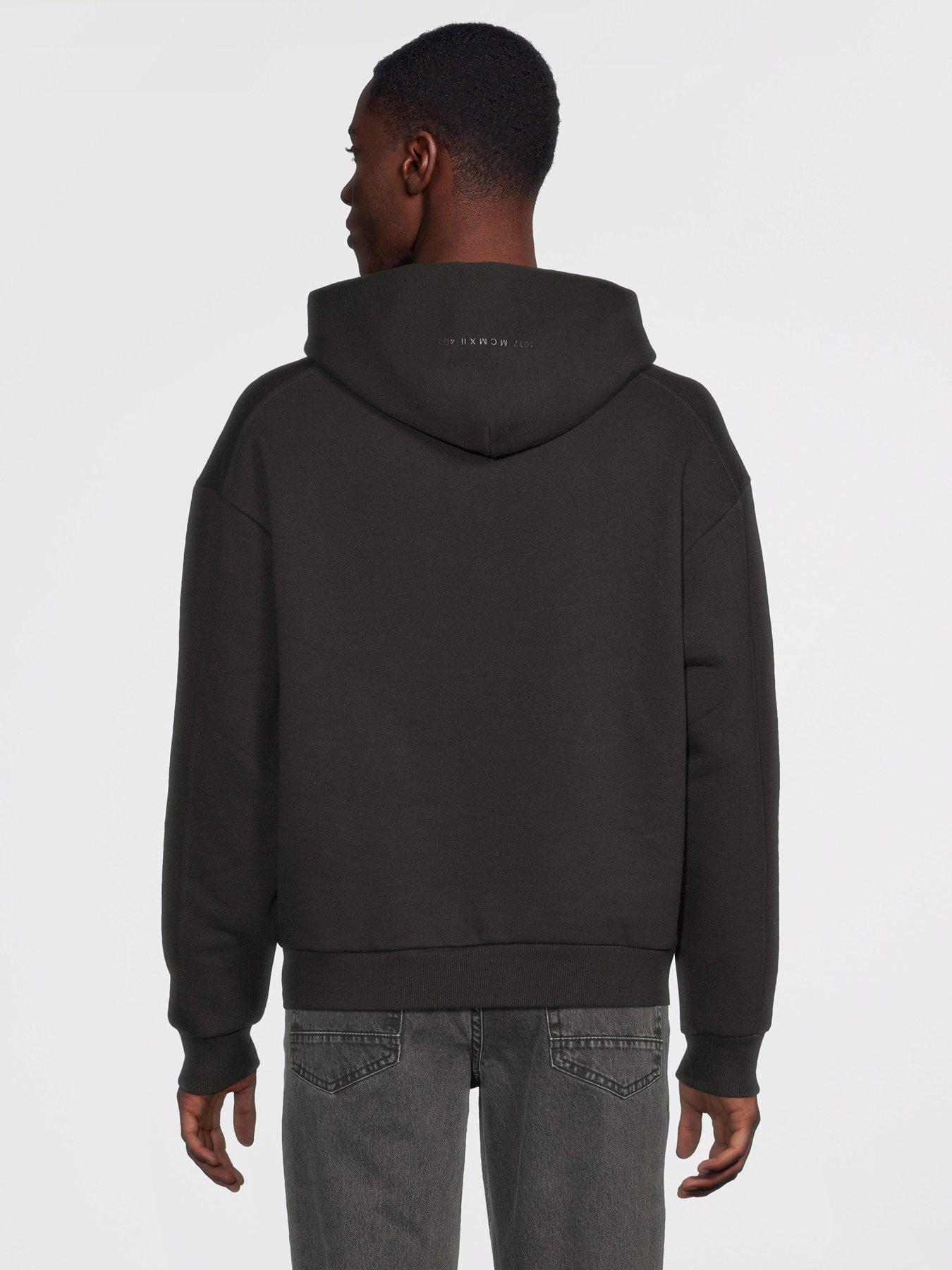 Image 2 of 5 of River Island Essentials Oversized Fit Hoodie - Black