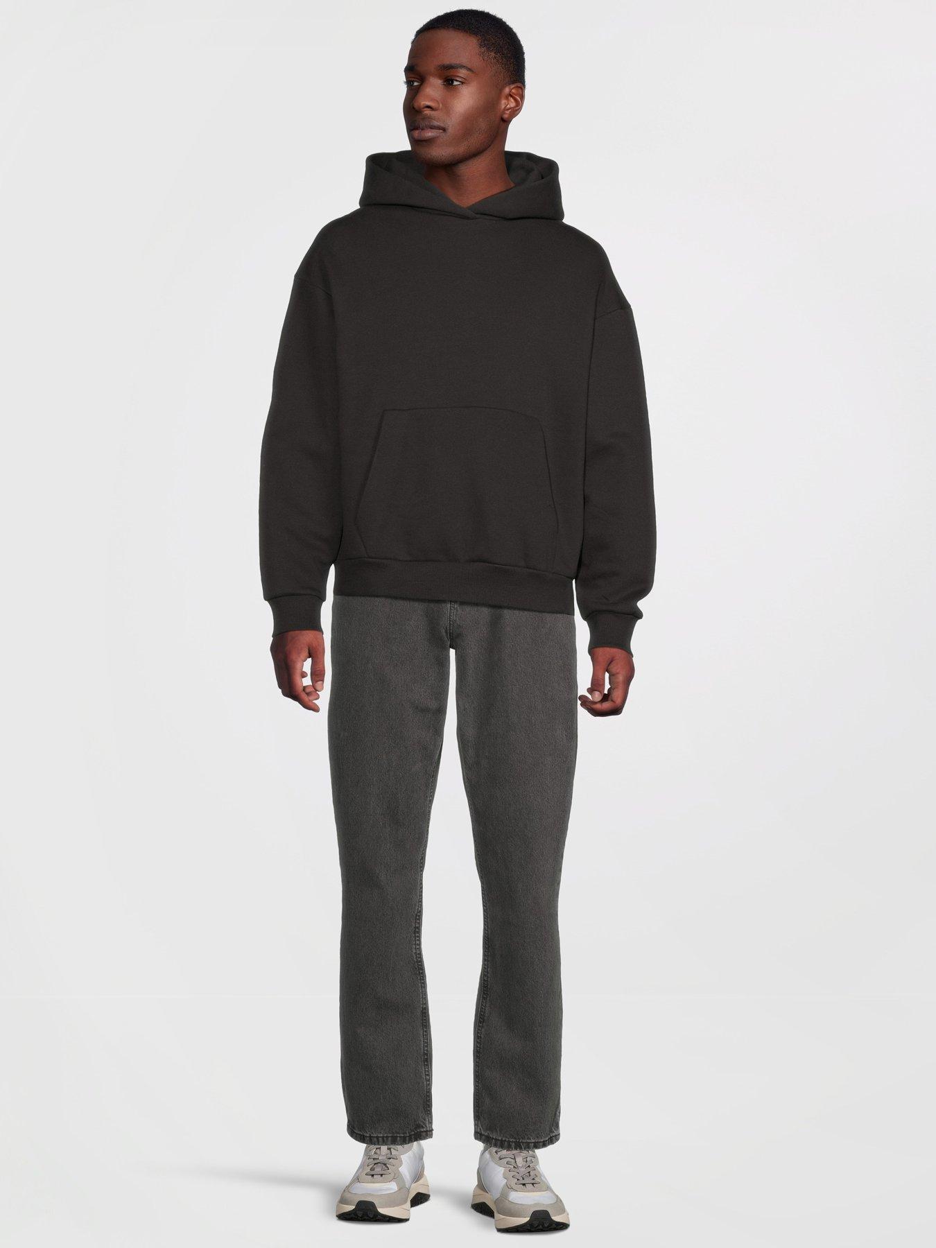 Image 3 of 5 of River Island Essentials Oversized Fit Hoodie - Black