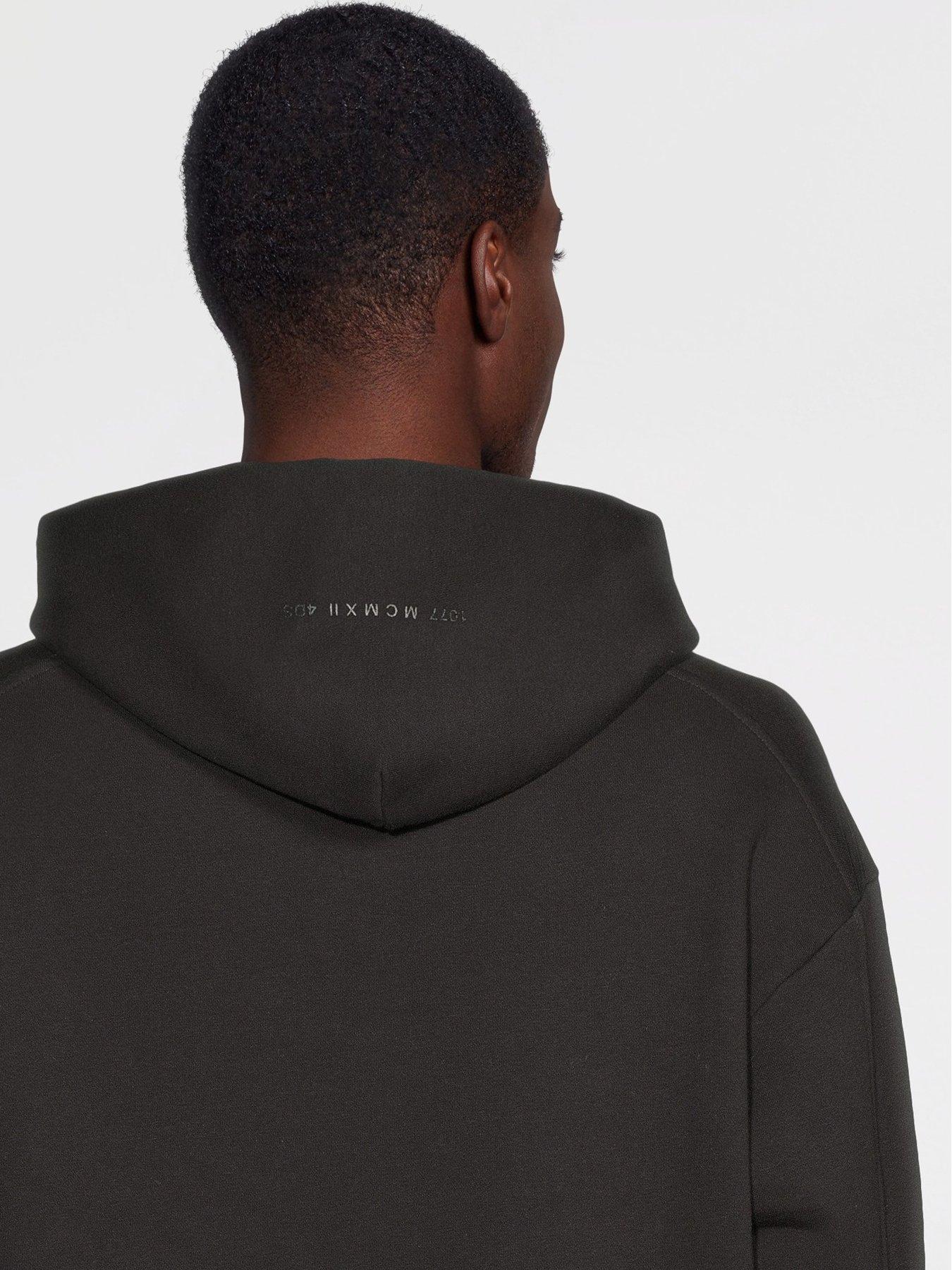 Image 4 of 5 of River Island Essentials Oversized Fit Hoodie - Black