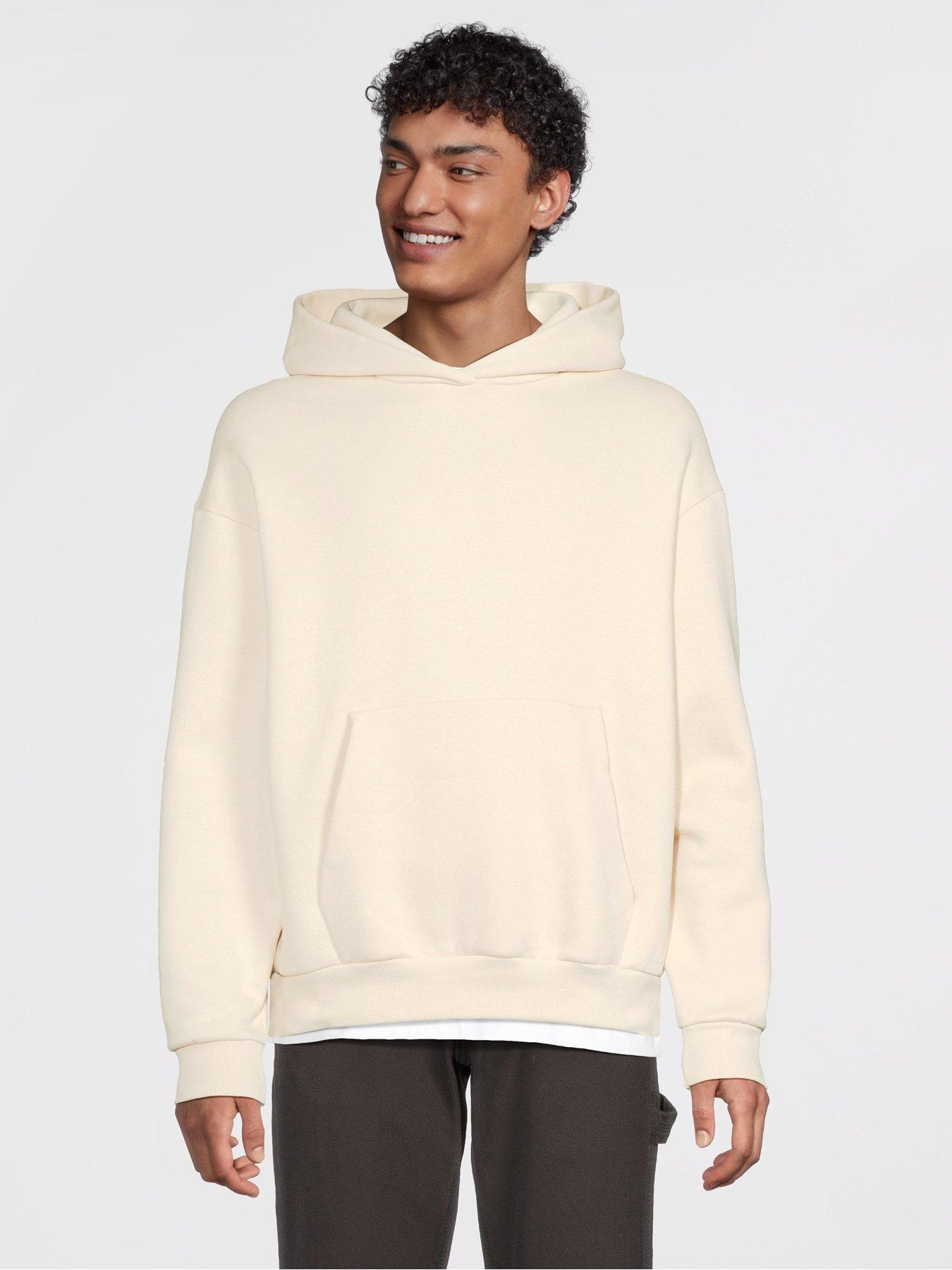 River Island Essentials Regular Fit Hoodie - Off White