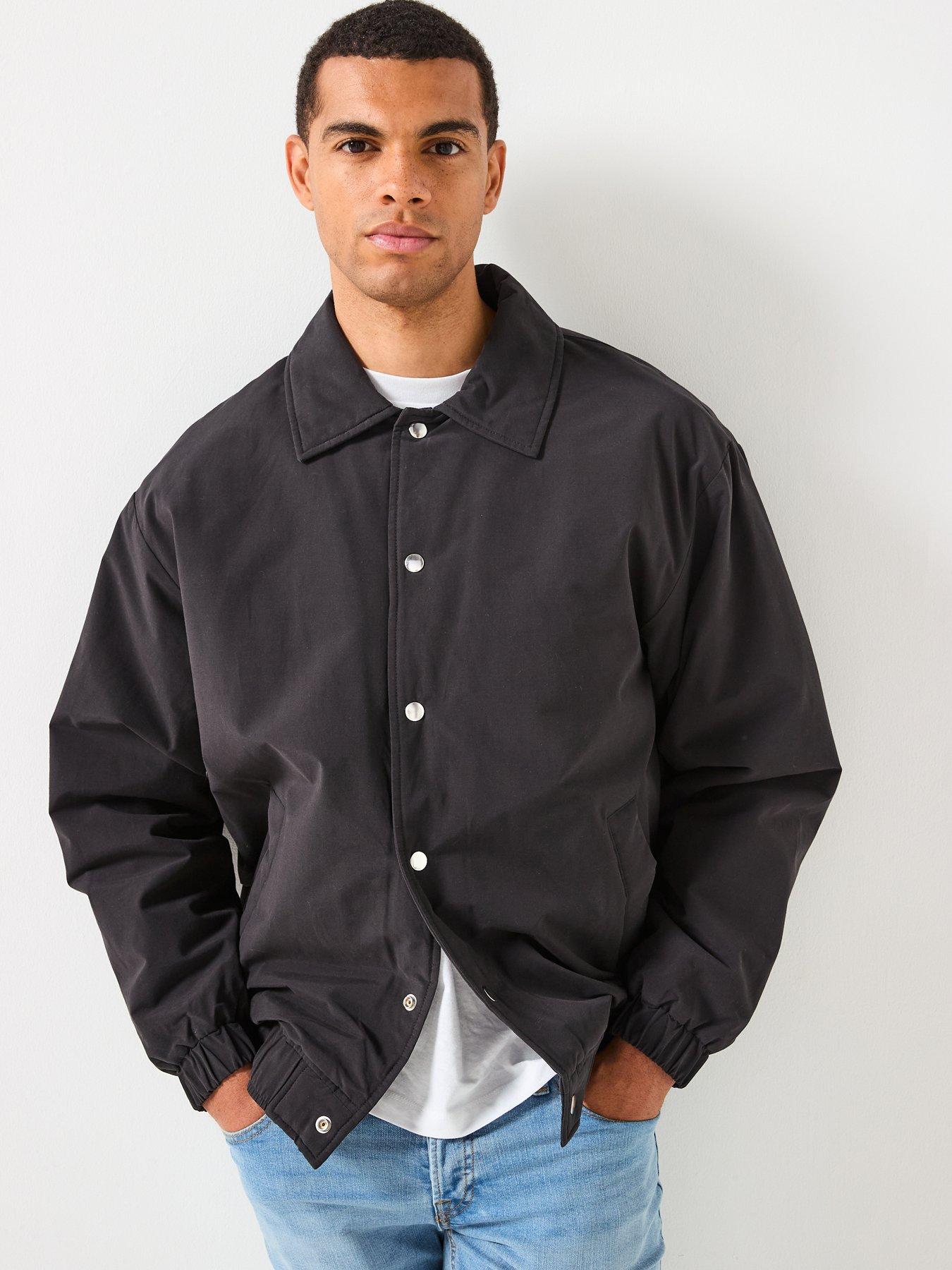 ONLY & SONS Bratt Life Padded Coach Jacket - Black | Very