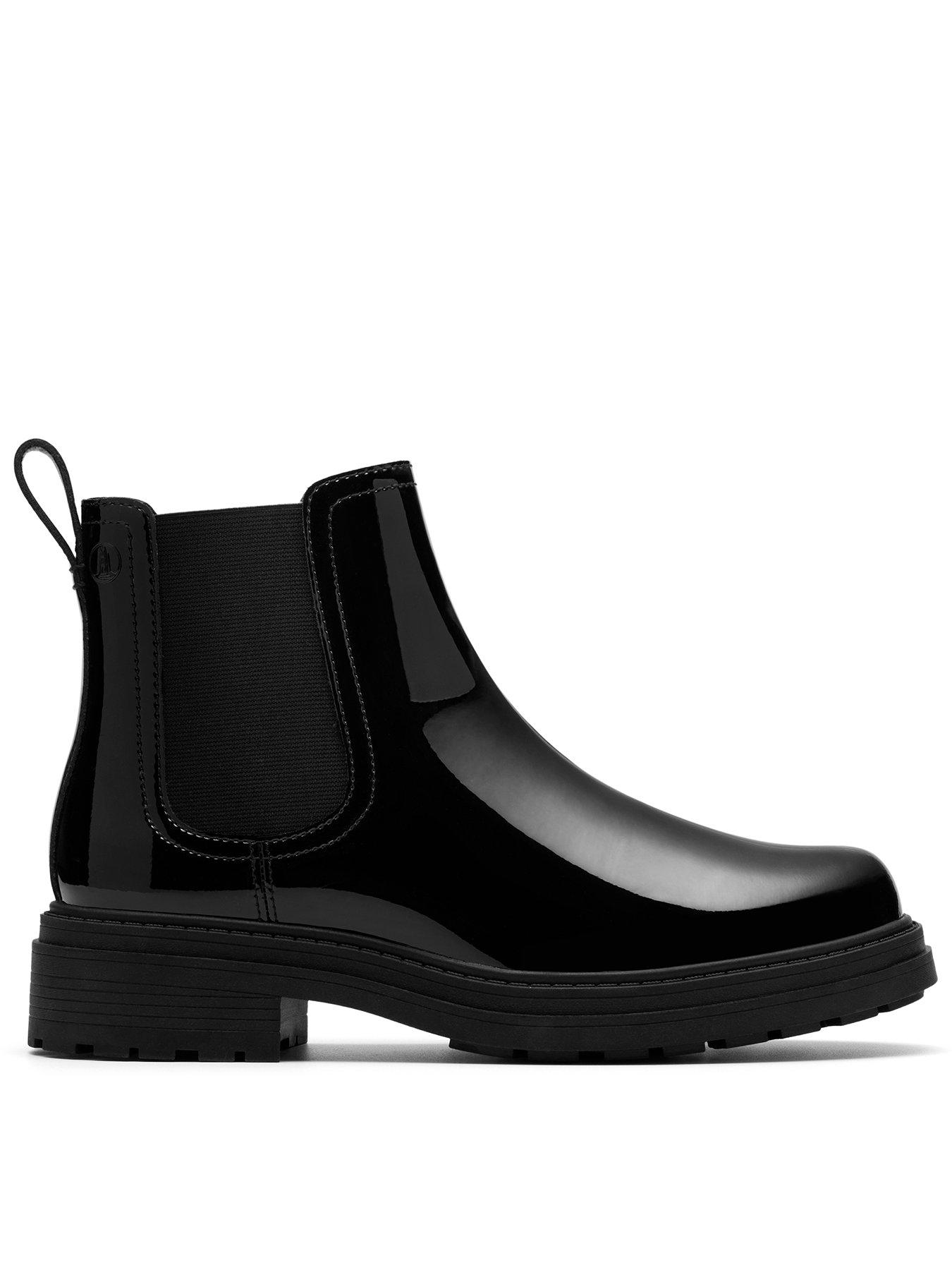 Clarks Orinoco3 Lane Patent Boots - Black