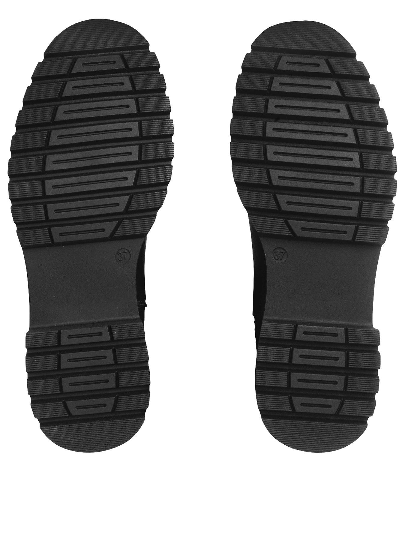Image 3 of 6 of Start-rite London Girls Angry Angels Black Leather Chunky Chelsea Boots