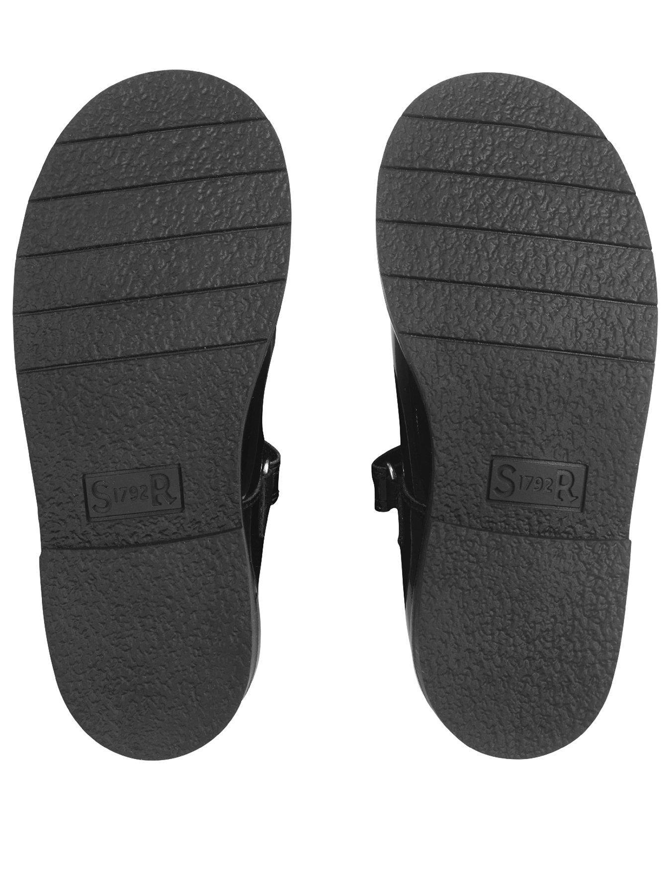 Image 2 of 6 of Start-rite Luxe Girls Black Patent T-bar Rip Tape First School Shoes