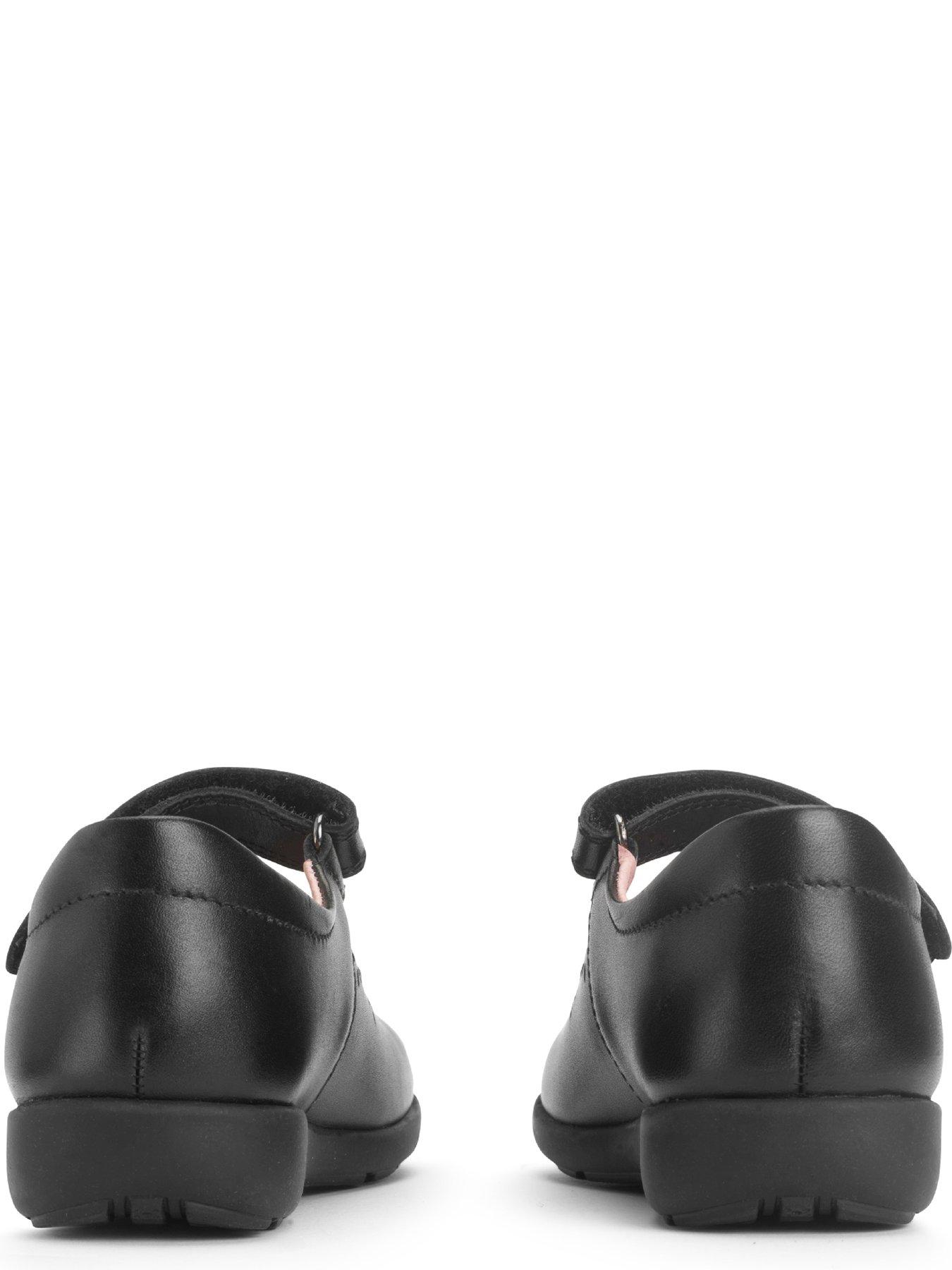 Start-rite Emily Girls Rip Tape Mary Jane Black Leather First