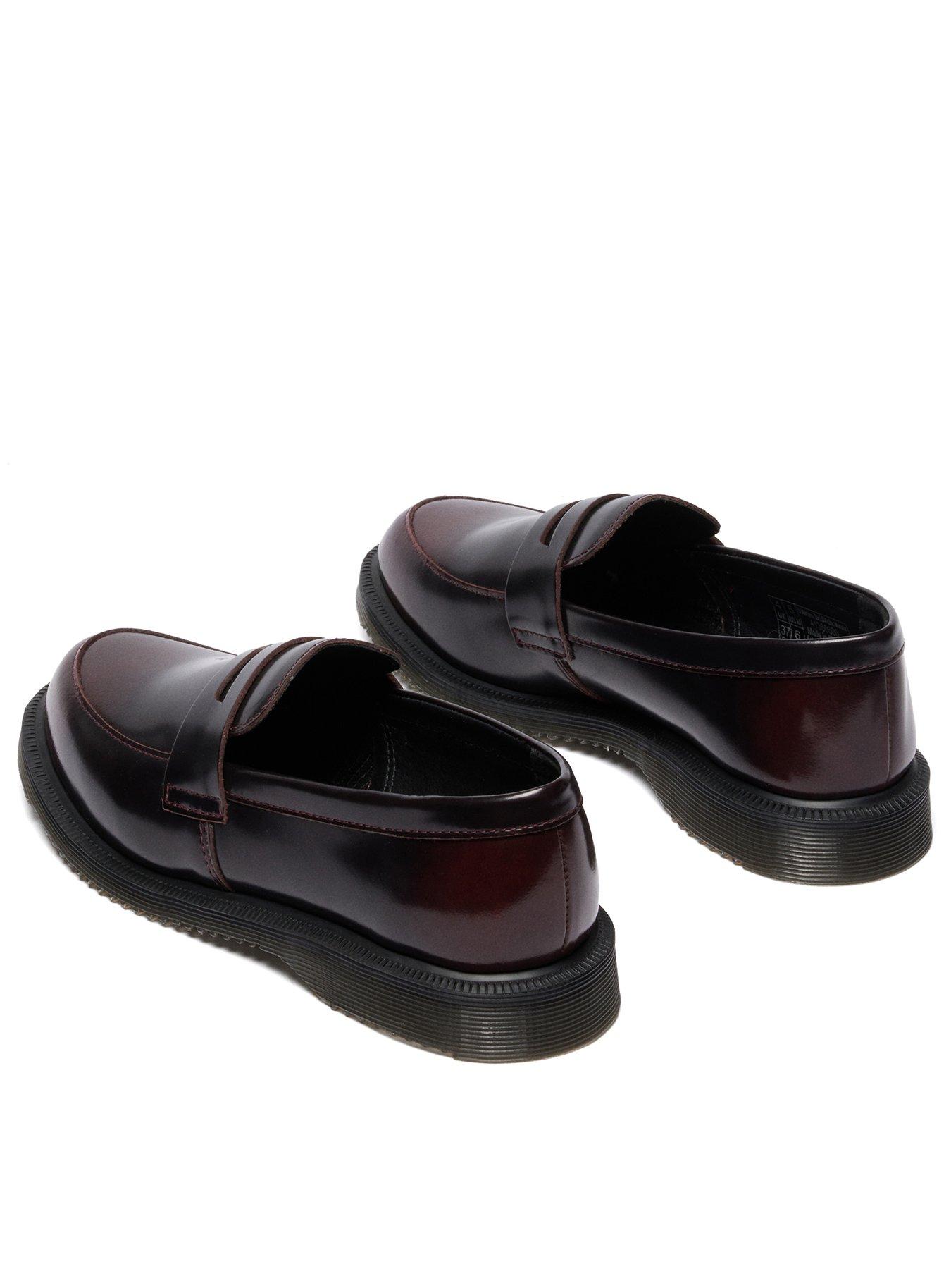 Image 3 of 7 of Dr Martens Women's Temara Leather Penny Loafers - Cherry Red