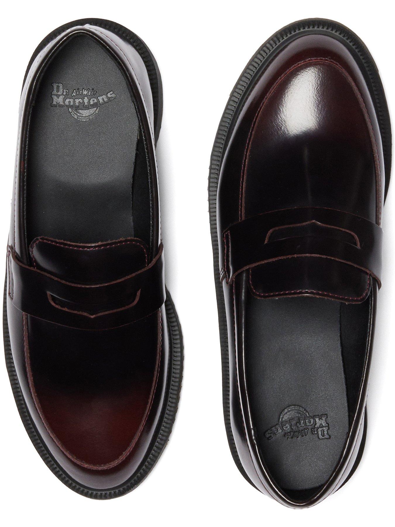 Image 4 of 7 of Dr Martens Women's Temara Leather Penny Loafers - Cherry Red