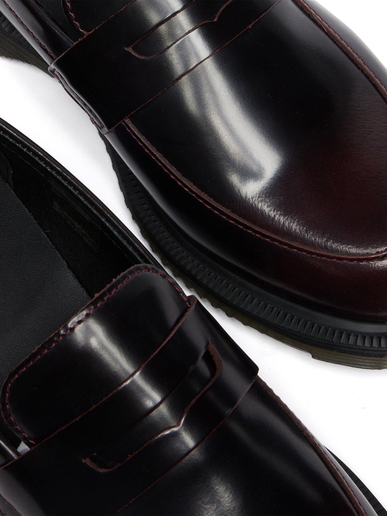 Image 6 of 7 of Dr Martens Women's Temara Leather Penny Loafers - Cherry Red