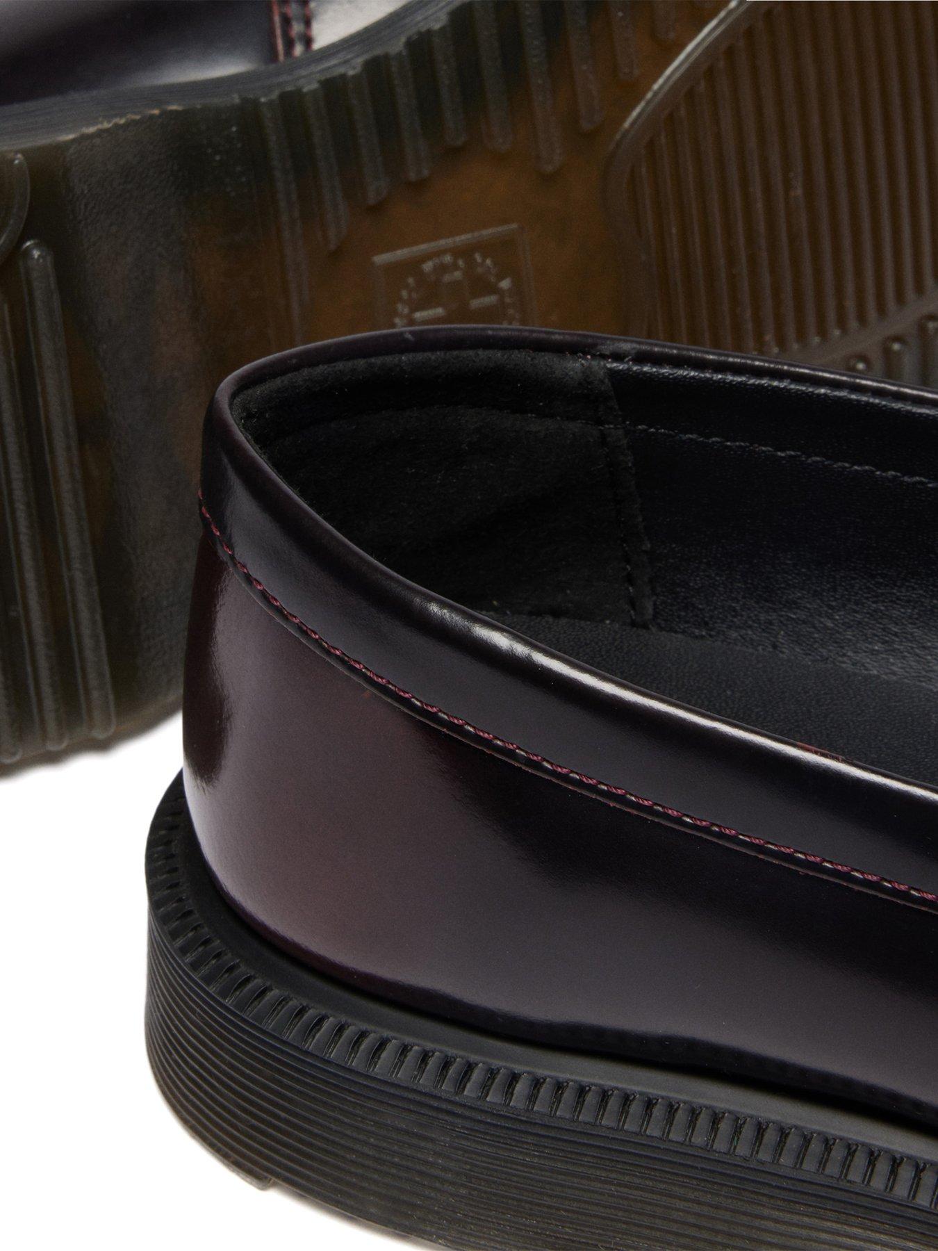 Image 7 of 7 of Dr Martens Women's Temara Leather Penny Loafers - Cherry Red