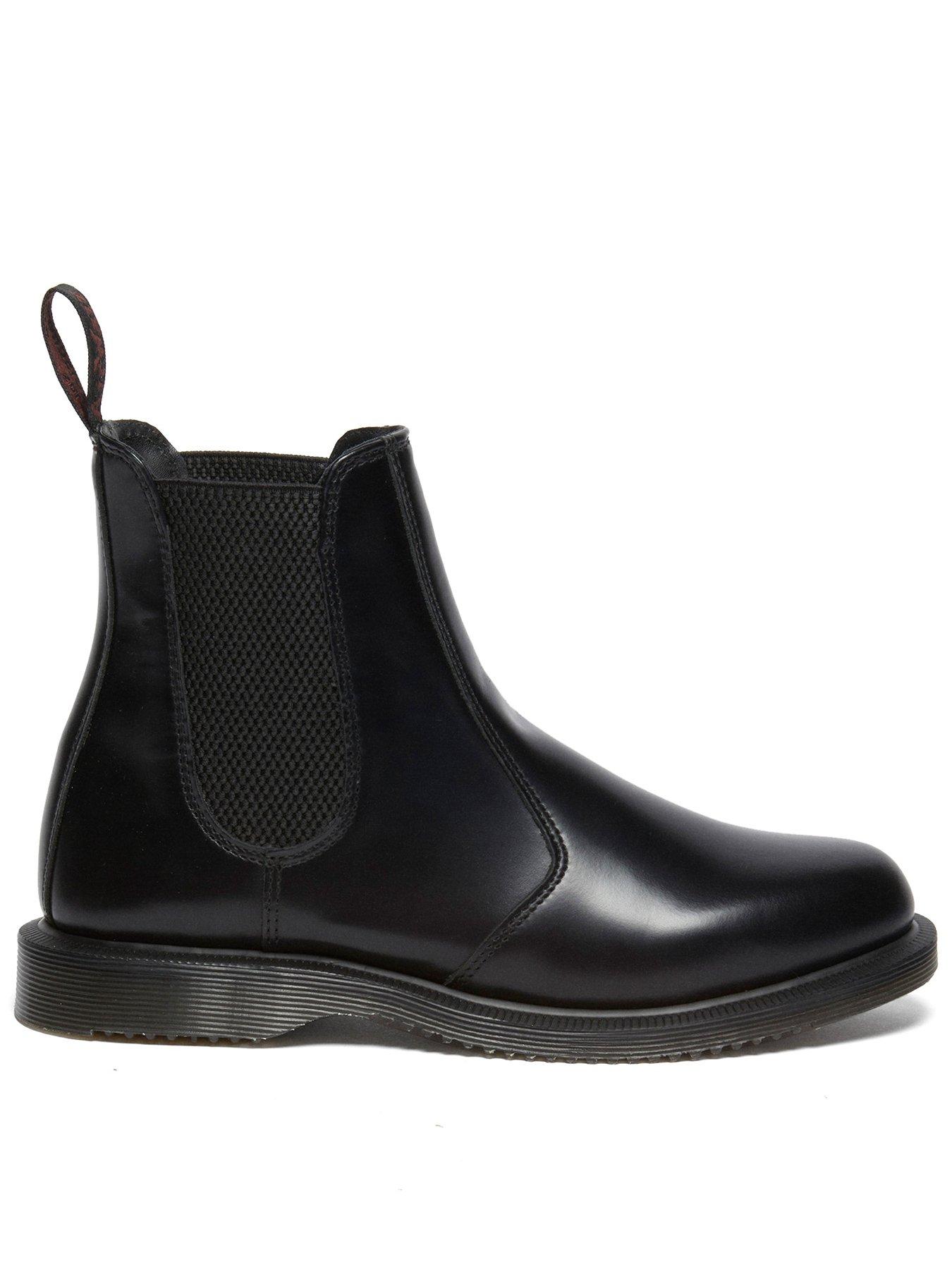 Dr Martens Flora Smooth Leather Chelsea Boots, Black, Size 7, Women