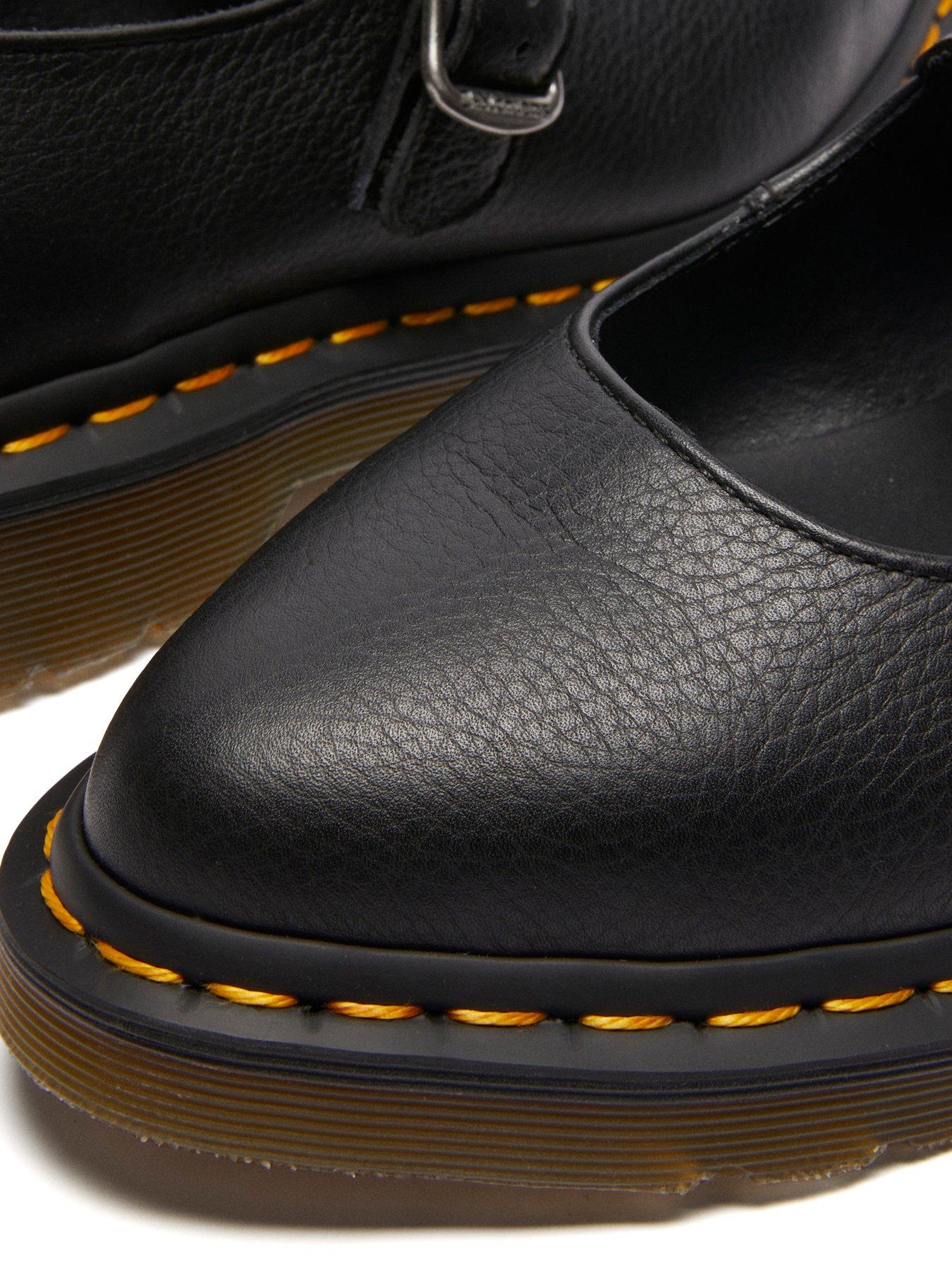 Image 6 of 7 of Dr Martens Elphie Virginia Leather Mary Jane Shoes - Black