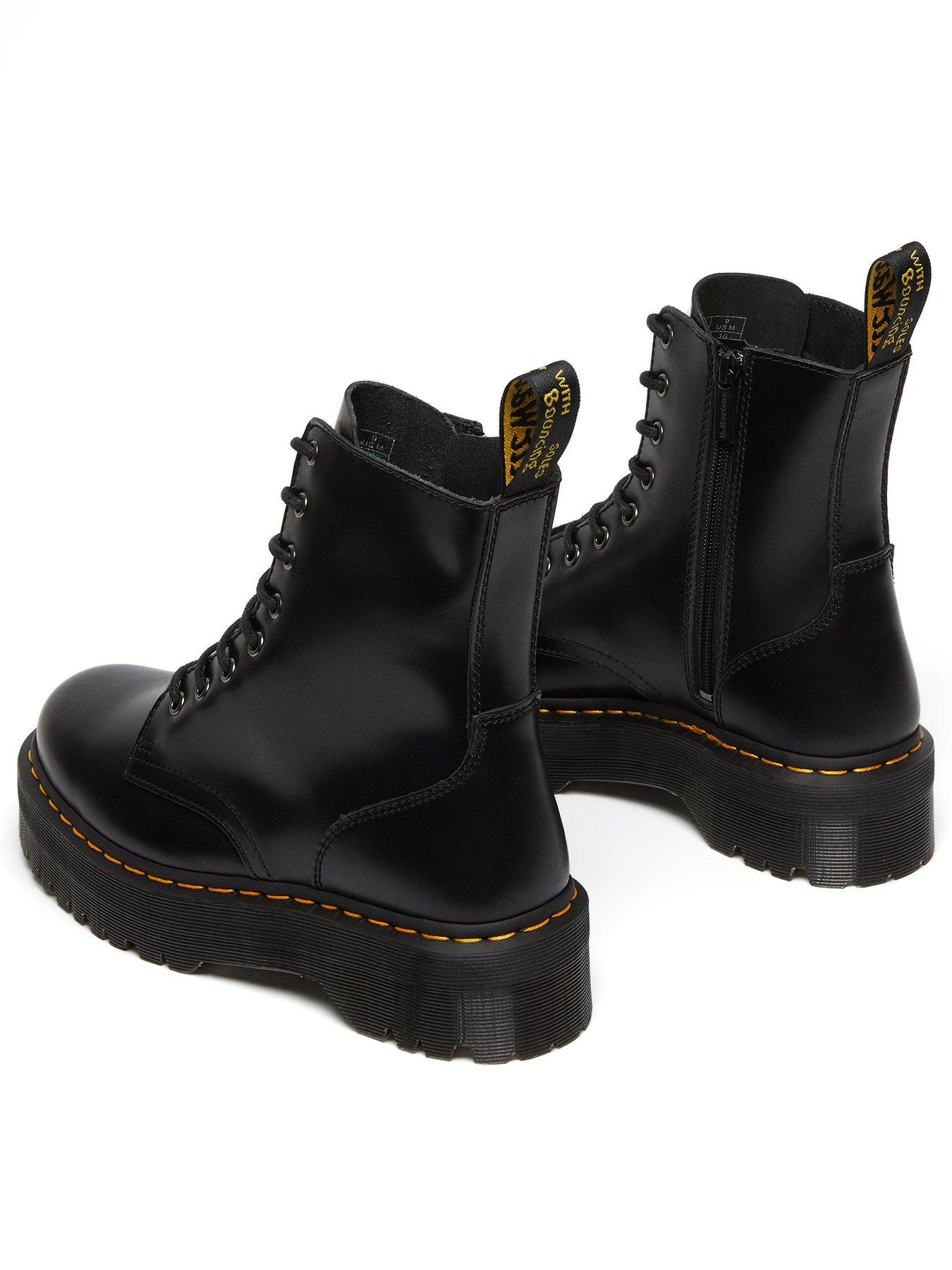 Dr Martens Jadon Eye Boot Polished Smooth Black Very