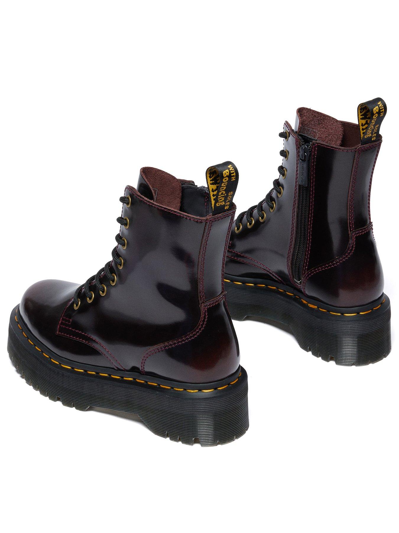 Dr. Martens JADON ブーツレッド UK4 EU37 Dr Martens Jadon 8 Eye Boot Cherry Arcadia - Red | Very