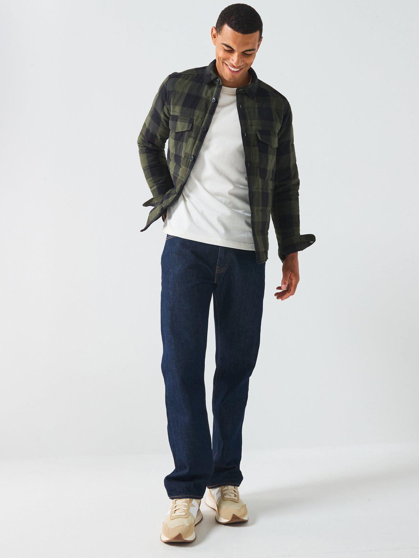 Image 3 of 6 of ONLY & SONS Gudmund Checked Shacket - Green