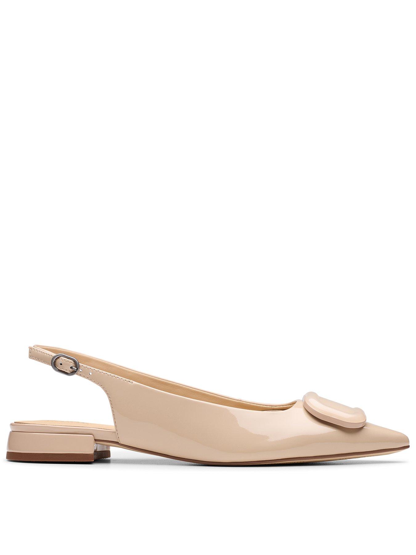 Clarks: Sensa15 Trim Patent Shoes - Beige