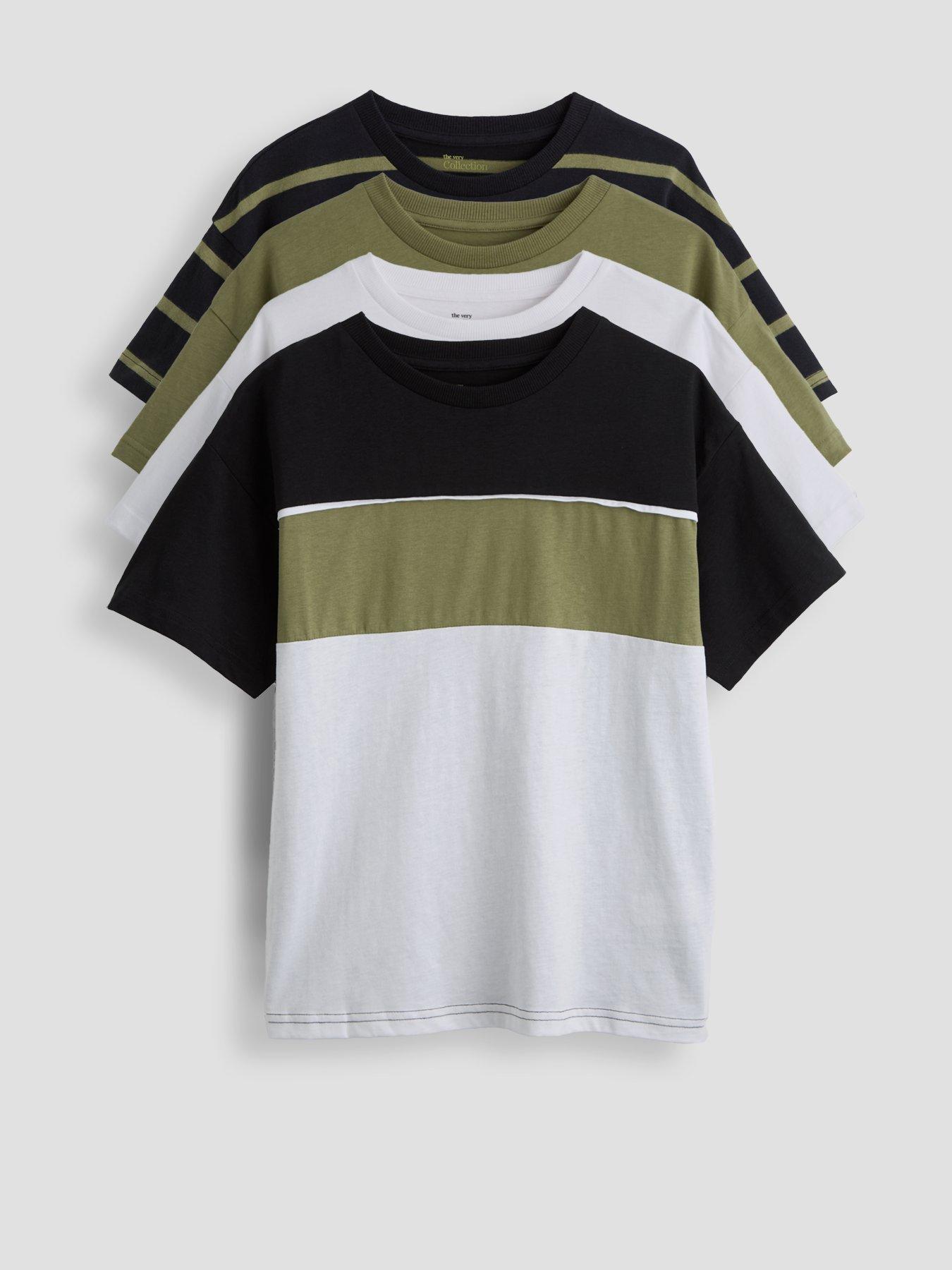 Image 1 of 5 of The Very Collection 4 Pack Stripe And Cut And Sew Pack - Multi