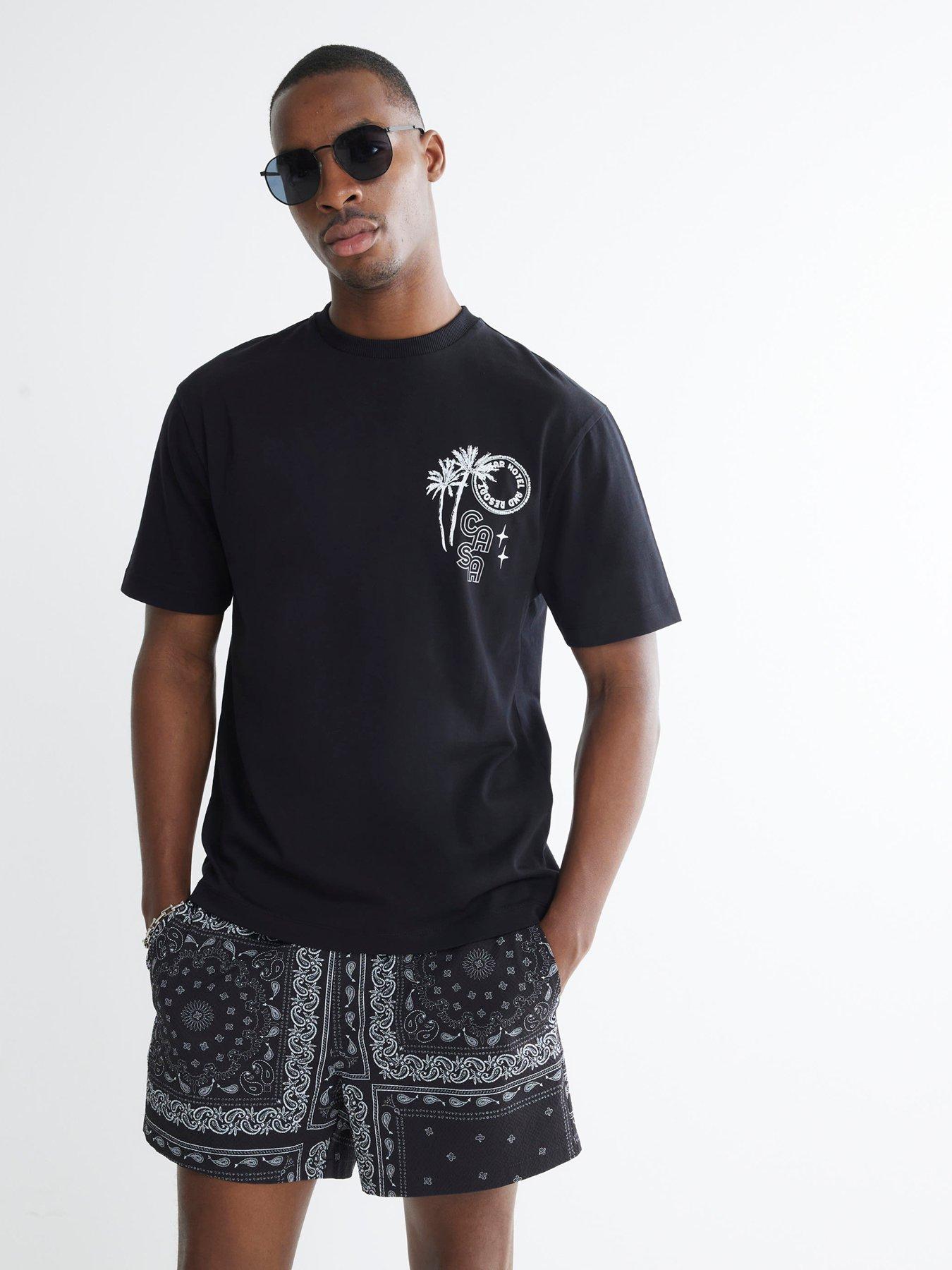 undefined Casa Hotel Graphic T-Shirt - Black