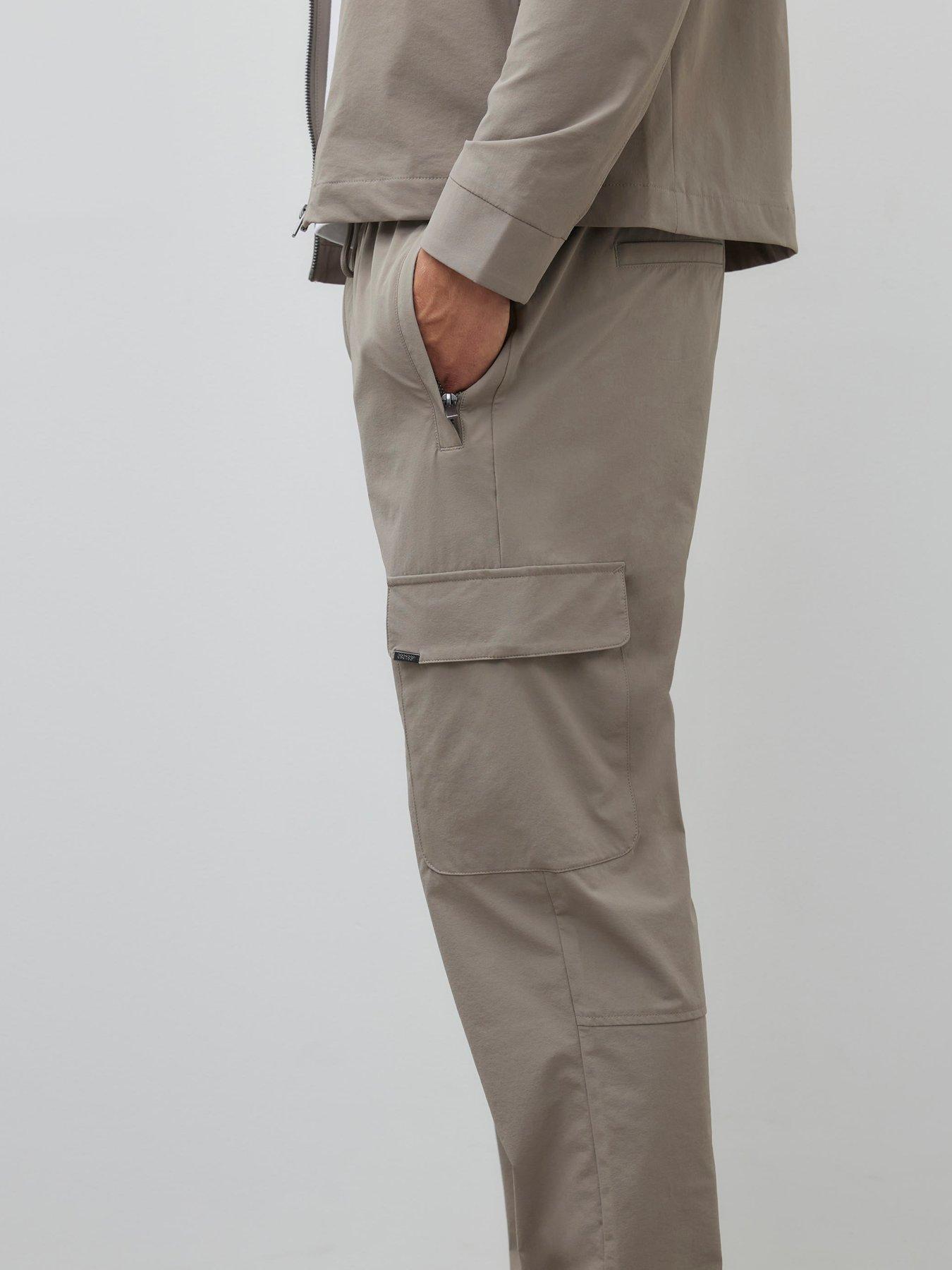 Image 4 of 4 of River Island Cairo Skinny Cargo Pants - Brown