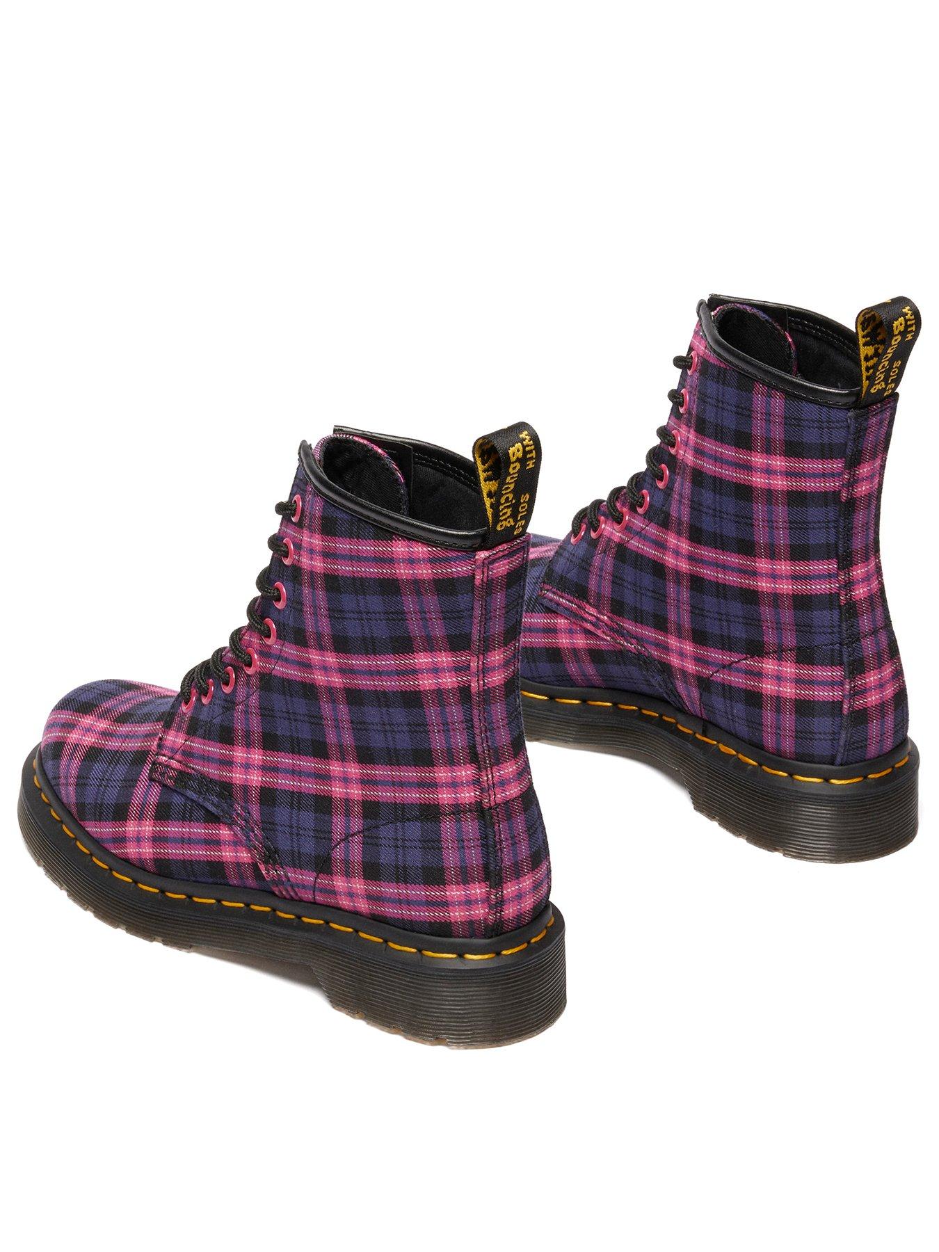 Dr Martens 1460 Eye Boot Pink Tartan Multi Very