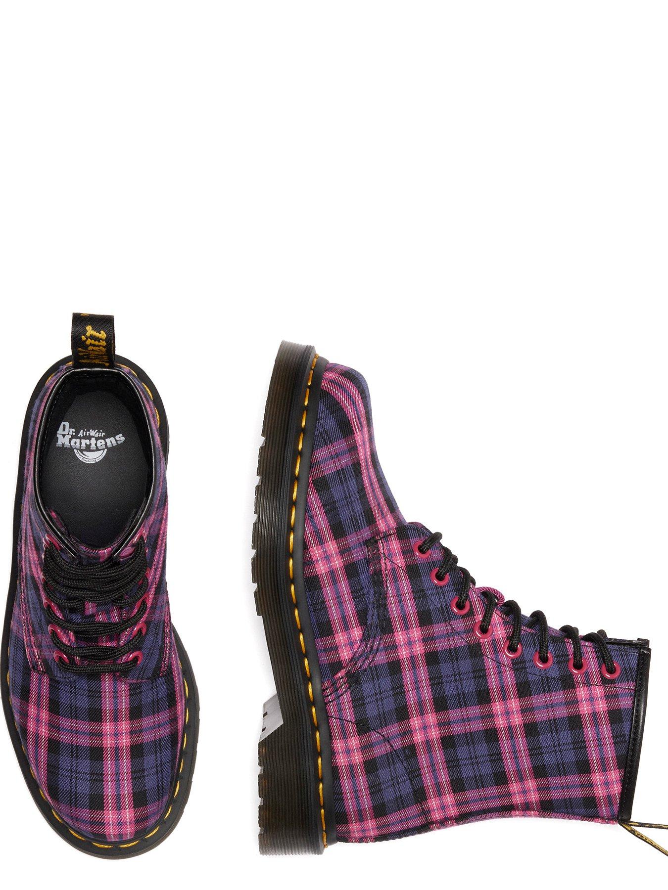 Dr Martens 1460 Eye Boot Pink Tartan Multi Very