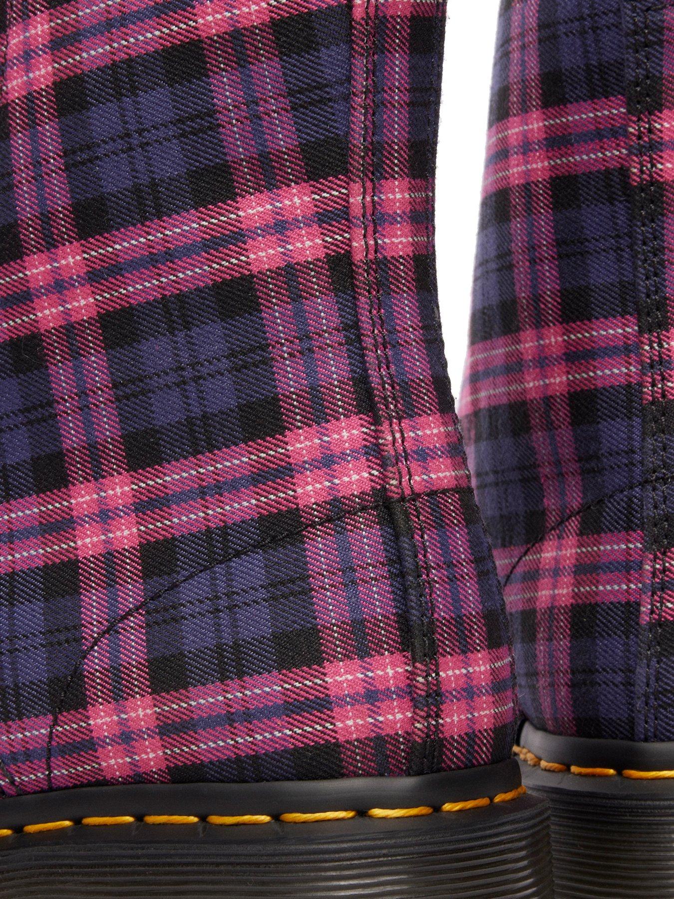 Dr Martens 1460 Eye Boot Pink Tartan Multi Very