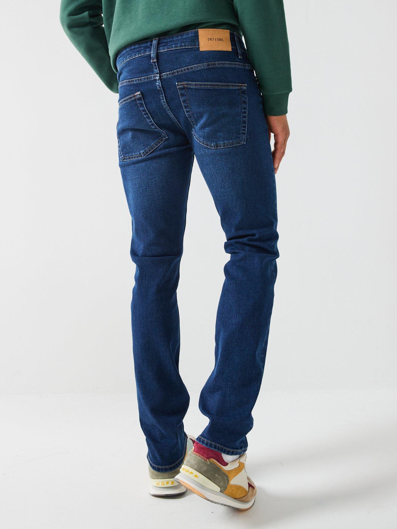 Image 2 of 5 of ONLY & SONS Loom Slim Fit Jeans - Dark Blue