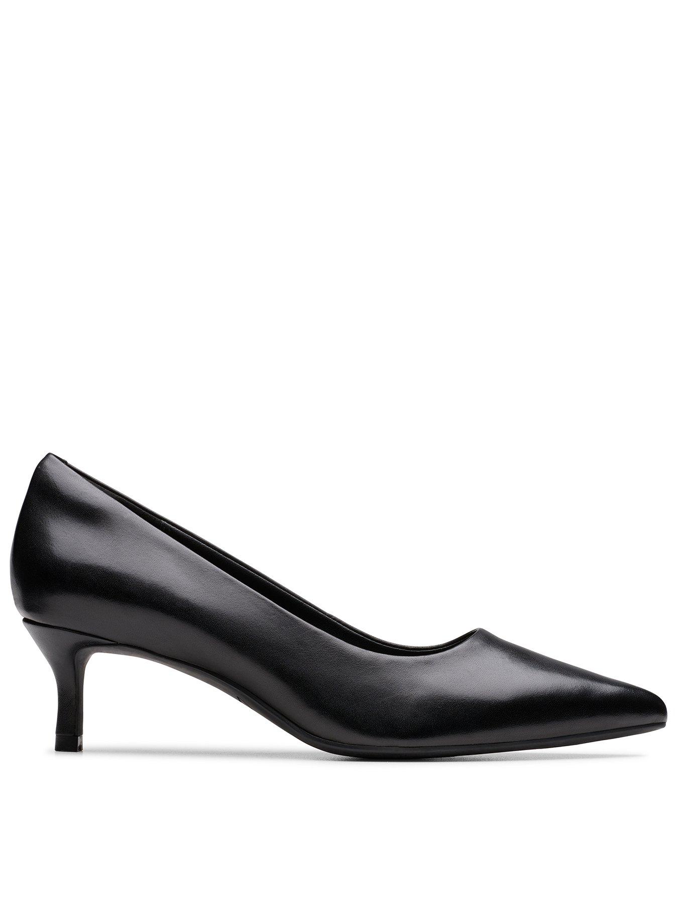 Clarks Zarey Court Shoes - Black