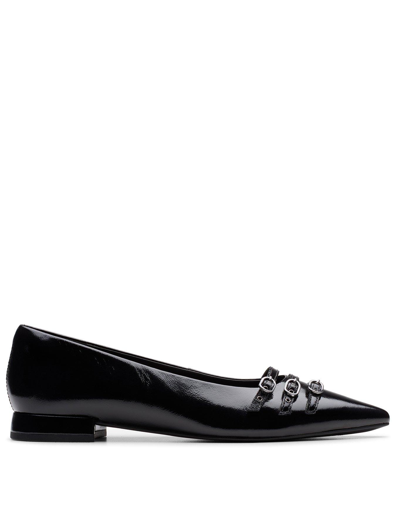 undefined Sensa15 Strap Leather Ballerinas - Black